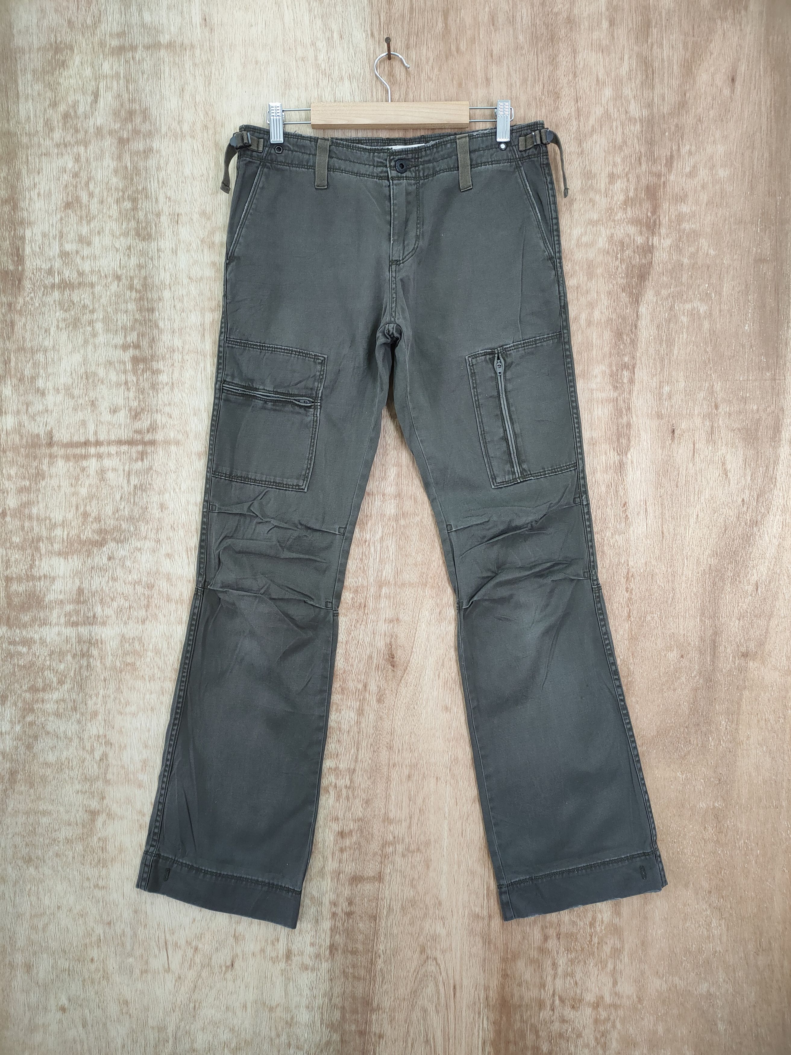 Japanese Brand VINTAGE JAPANESE 986 FLARE CARGO PANTS Size US 30 / EU 46 - 1 Thumbnail