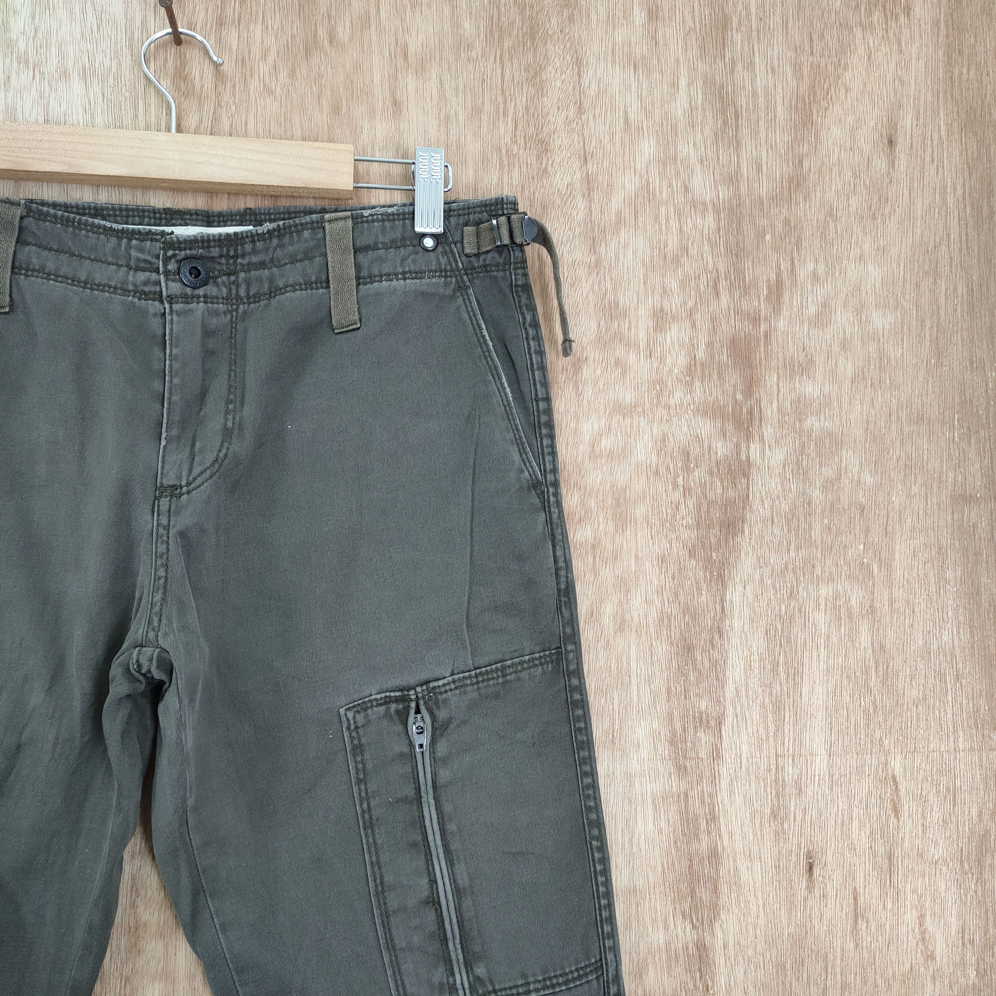 Japanese Brand VINTAGE JAPANESE 986 FLARE CARGO PANTS Size US 30 / EU 46 - 9 Thumbnail