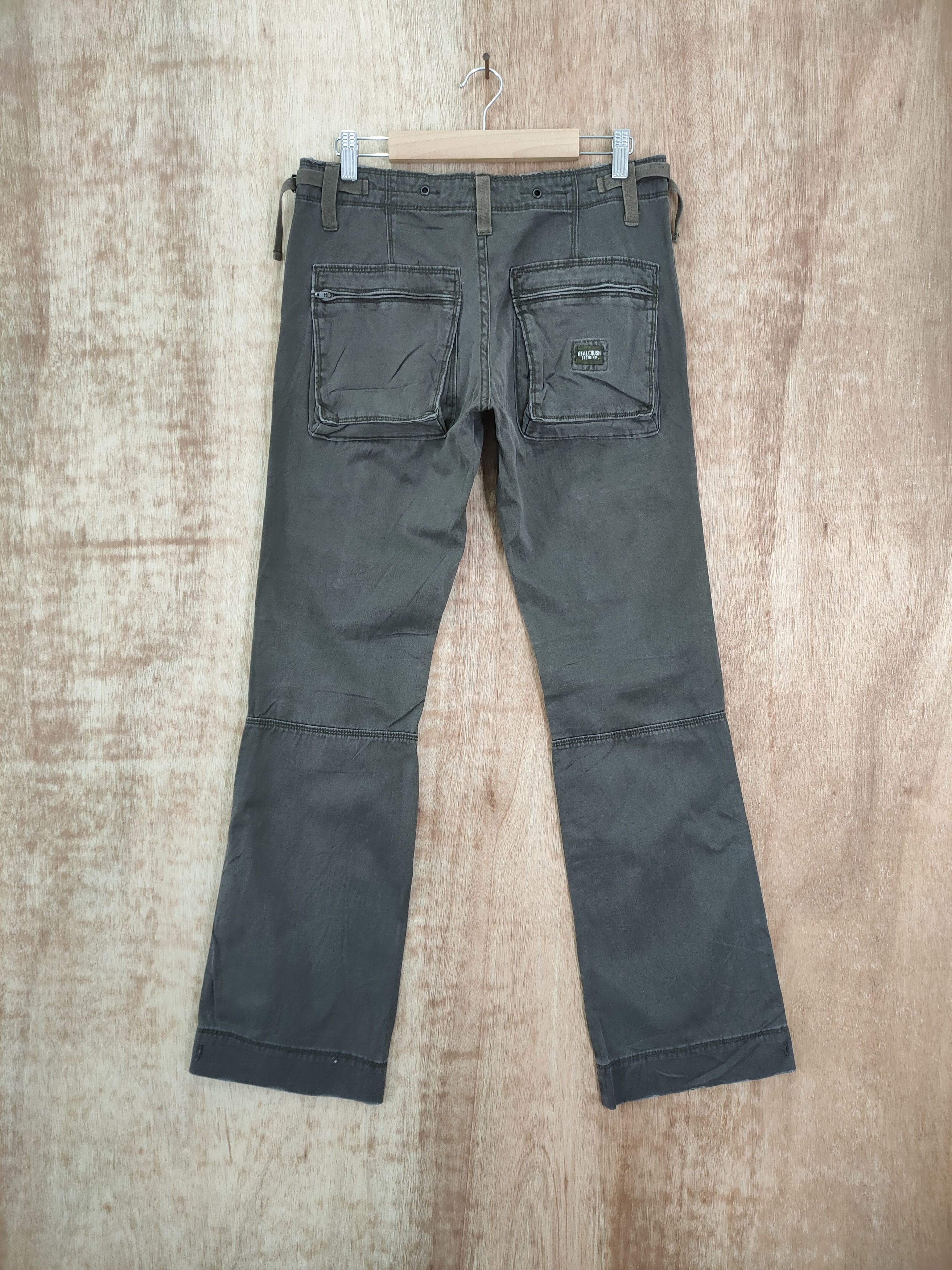Japanese Brand VINTAGE JAPANESE 986 FLARE CARGO PANTS Size US 30 / EU 46 - 6 Thumbnail