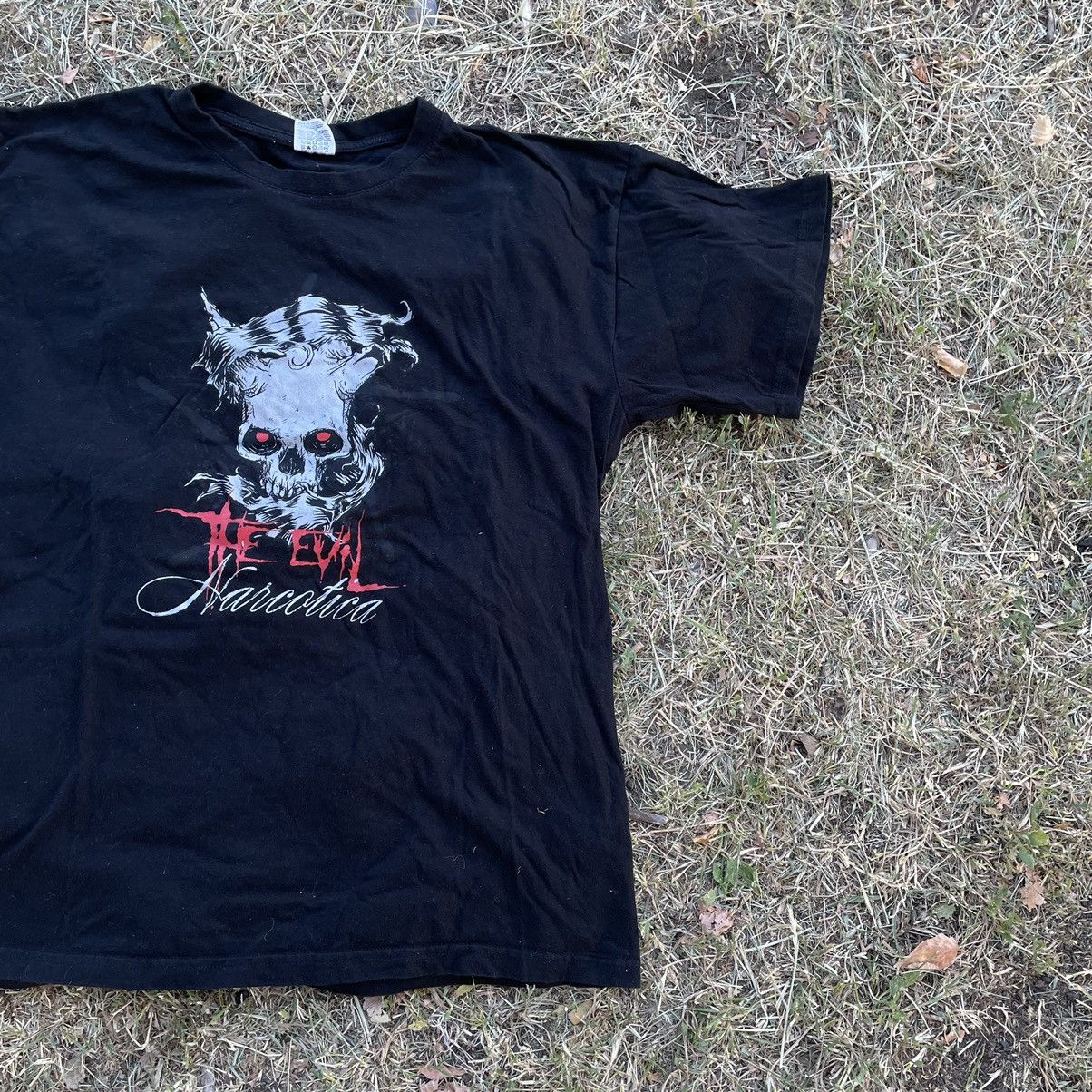 Vintage Vintage 90s Evil Narcotica Band Tee Graphic Grunge Dark L Size US L / EU 52-54 / 3 - 2 Thumbnail