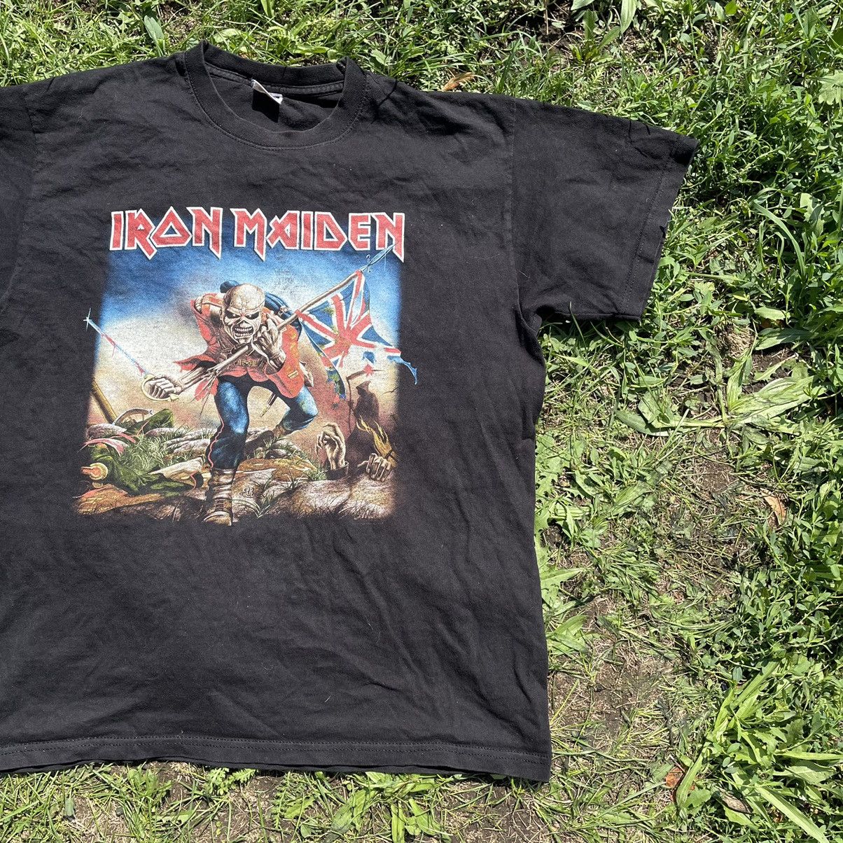Vintage Vintage 90s Iron Maiden Faded Black Band Graphic Tee Swag L Size US L / EU 52-54 / 3 - 2 Thumbnail