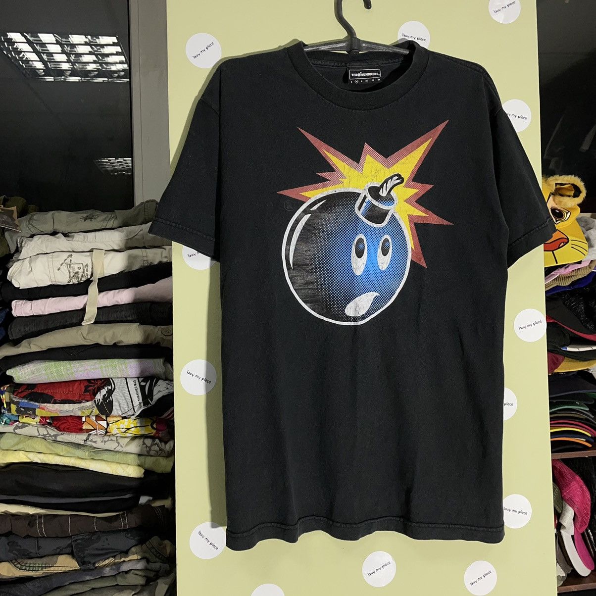 Vintage Vintage 90s Bomb Graphic Tee Sun Faded Skate Streetwear L Size US L / EU 52-54 / 3 - 4 Thumbnail