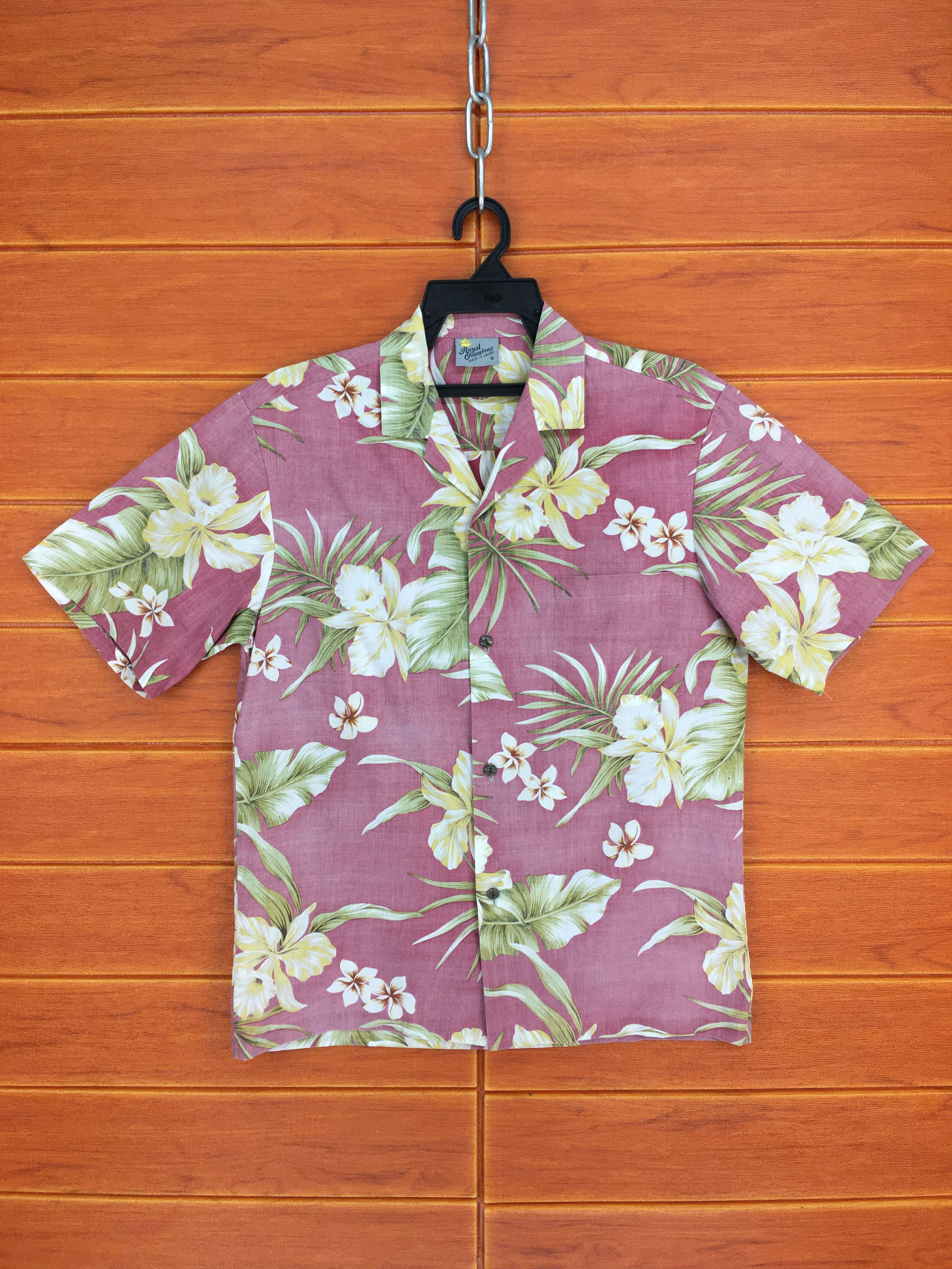 Vintage Vintage 80s ROYAL CREATIONS Floral Reverse Print Shirt Size US S / EU 44-46 / 1 - 2 Thumbnail