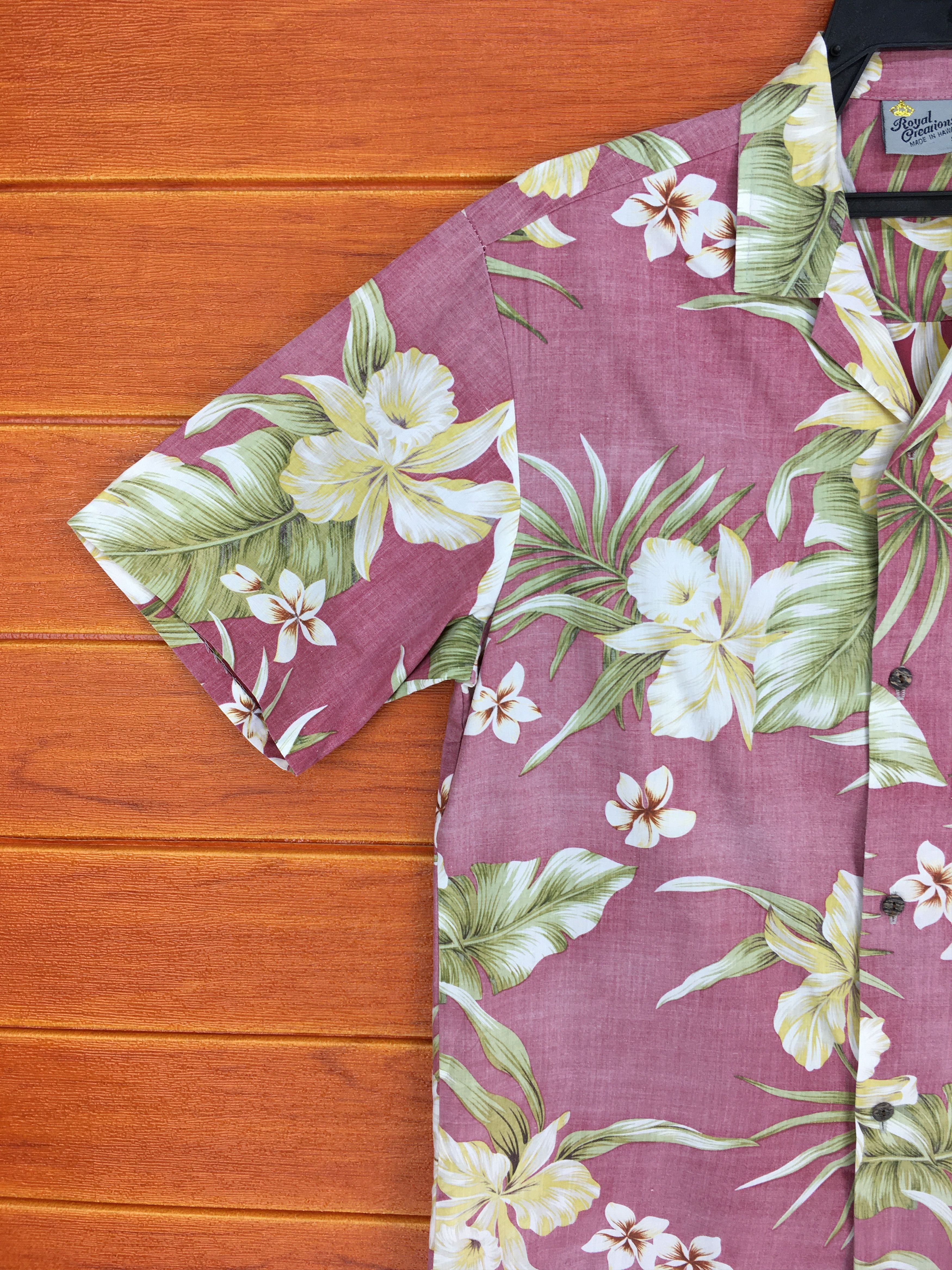 Vintage Vintage 80s ROYAL CREATIONS Floral Reverse Print Shirt Size US S / EU 44-46 / 1 - 3 Thumbnail