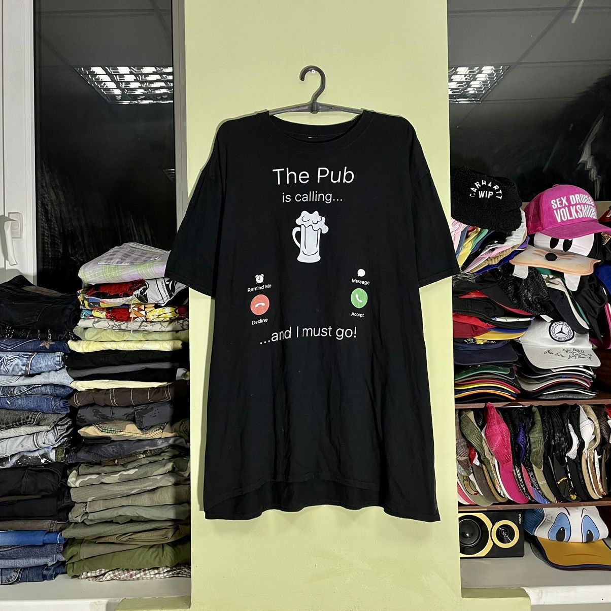 Vintage Vintage 90s Graphic Tee Pub Beer Humor Graphic Single Stitch Size US XL / EU 56 / 4 - 1 Thumbnail