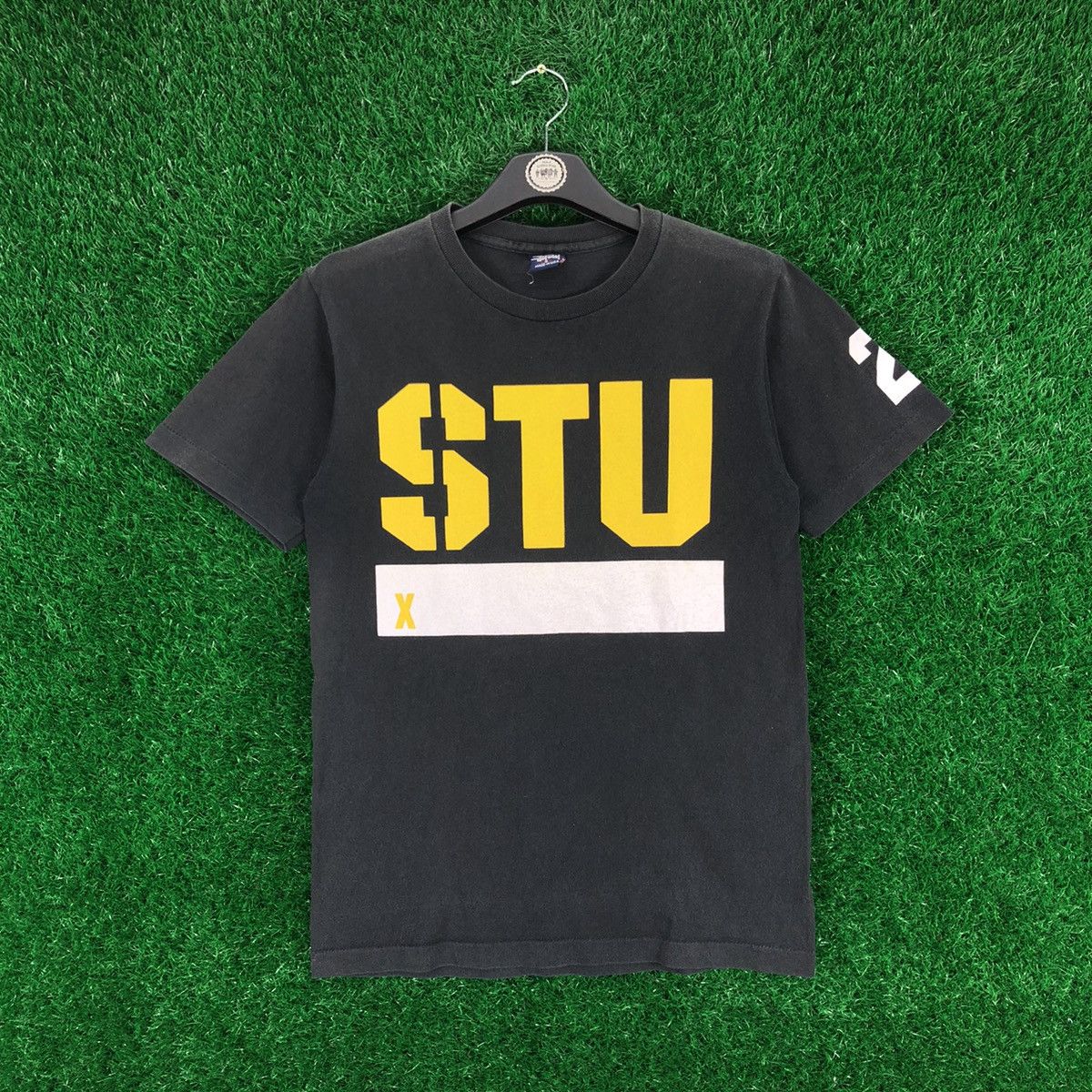 Stussy × Vintage Vintage 90's Stussy Big Spell Out Logo Back Hit Size US XS / EU 42 / 0 - 1 Thumbnail