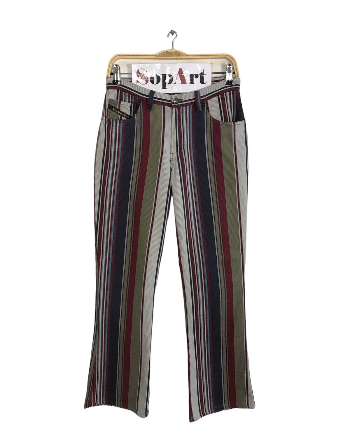 image of Diesel Industry Boocut Design Striped Multicolour, Men's (Size 29)