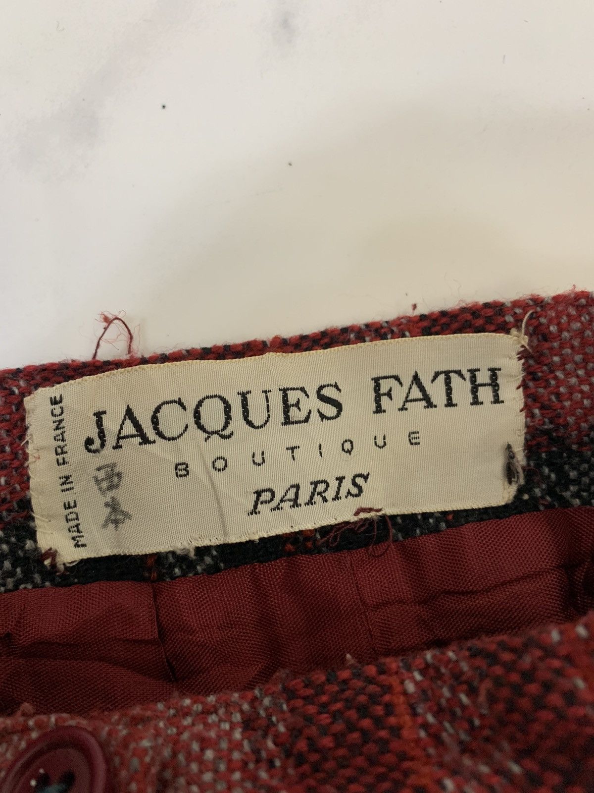Japanese Brand Jacques Fath Boutique Paris Skirt Size 27" / US 4 / IT 40 - 9 Thumbnail