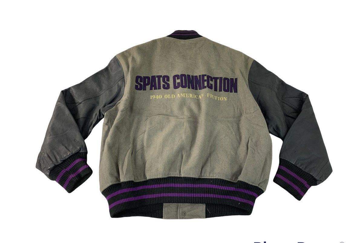 Vintage Spats Connection American Fiction Leather Sleeve Varsity Size US M / EU 48-50 / 2 - 2 Thumbnail