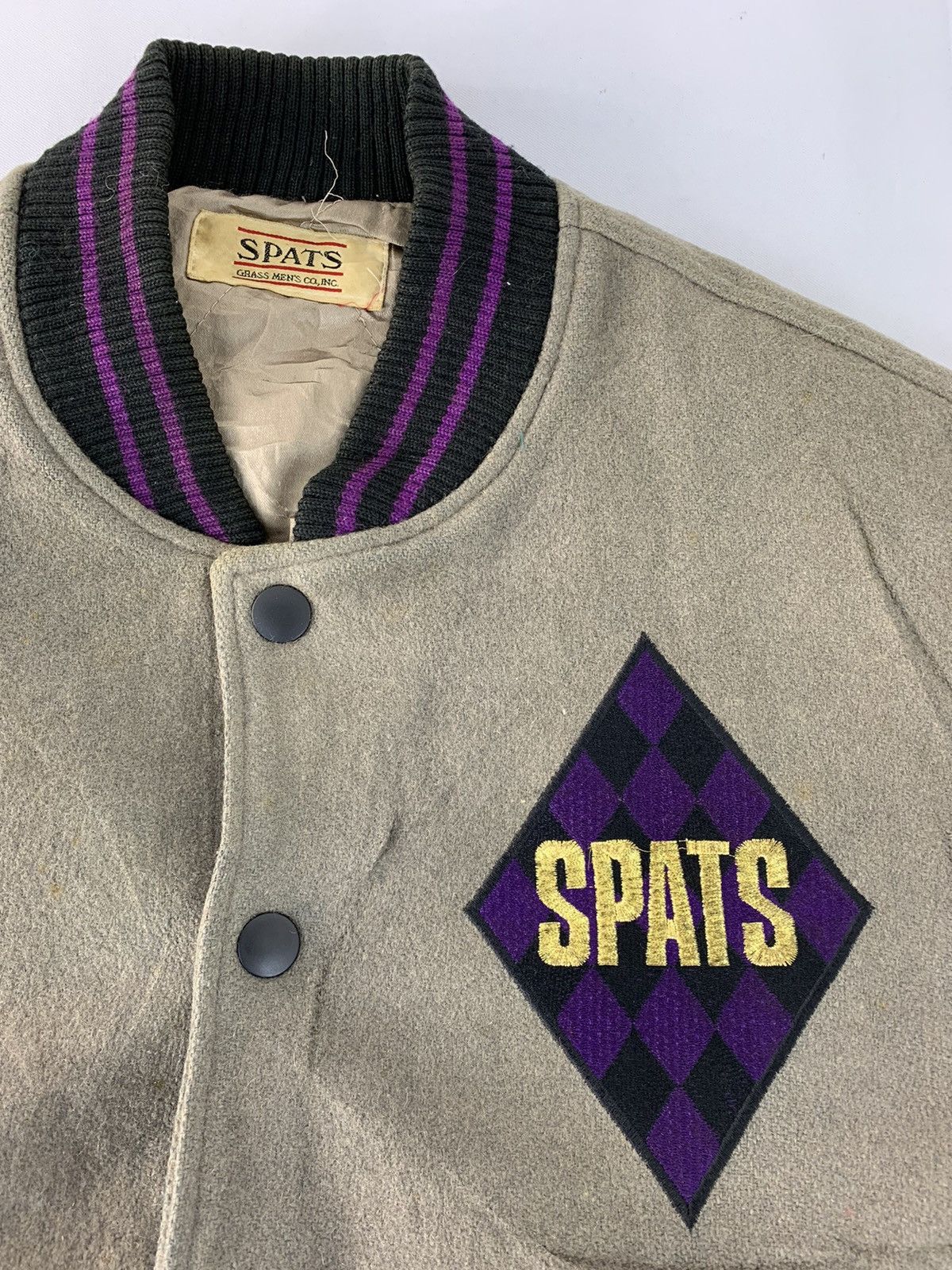 Vintage Spats Connection American Fiction Leather Sleeve Varsity Size US M / EU 48-50 / 2 - 3 Thumbnail