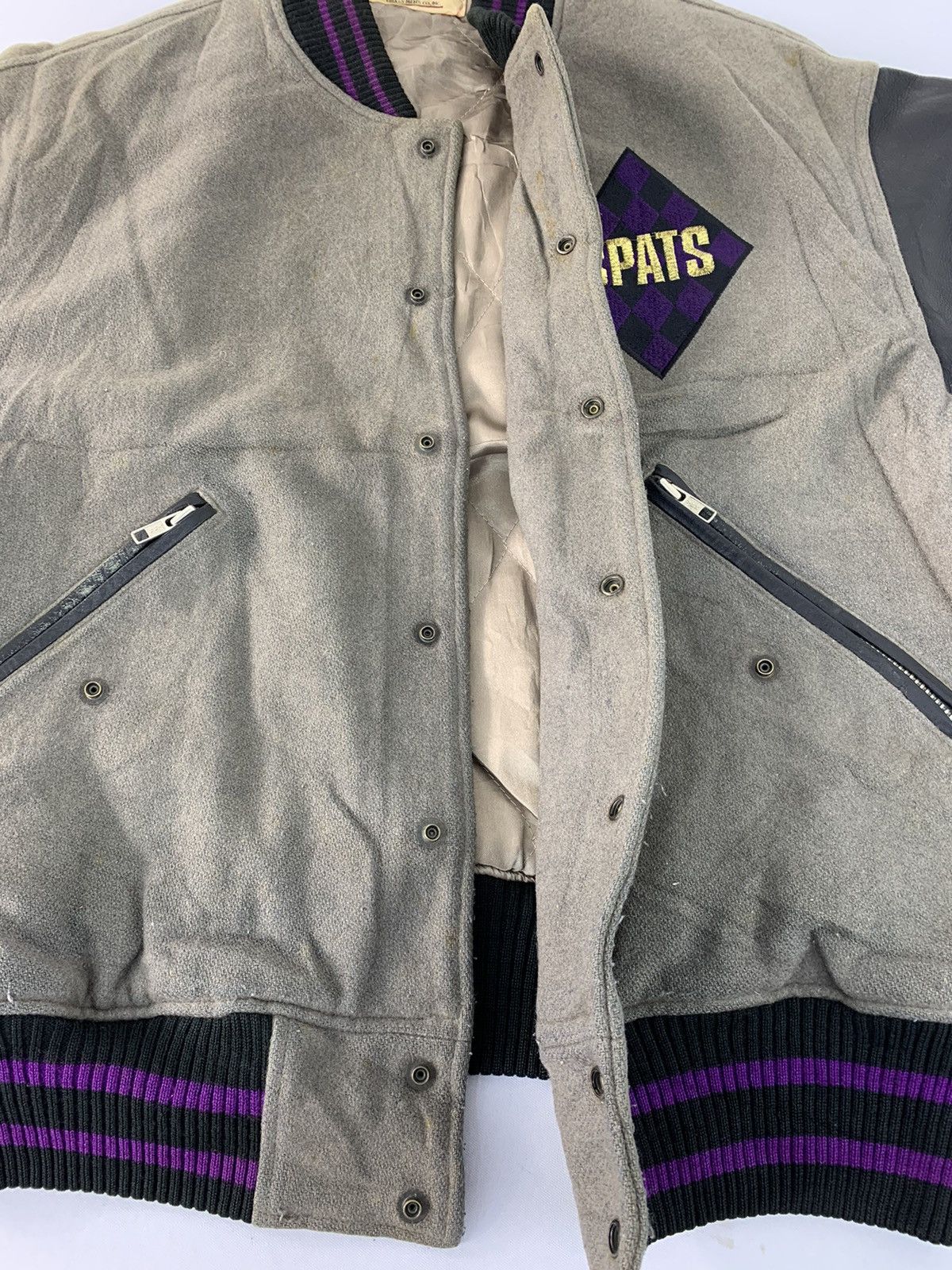 Vintage Spats Connection American Fiction Leather Sleeve Varsity Size US M / EU 48-50 / 2 - 6 Thumbnail