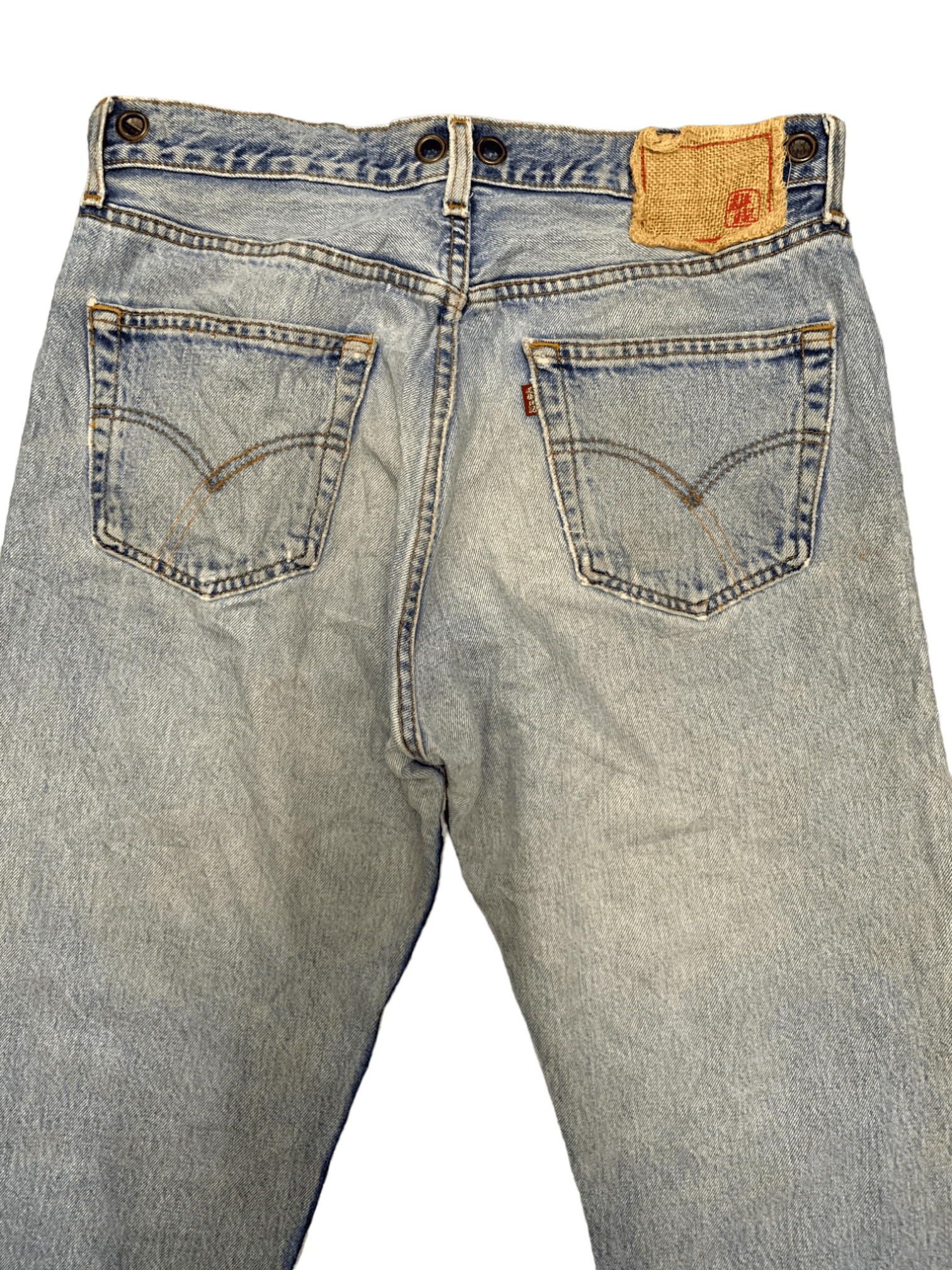 Japanese Brand Vintage Japanese Brand Embellish Distressed Loose Jeans Size US 32 / EU 48 - 9 Thumbnail