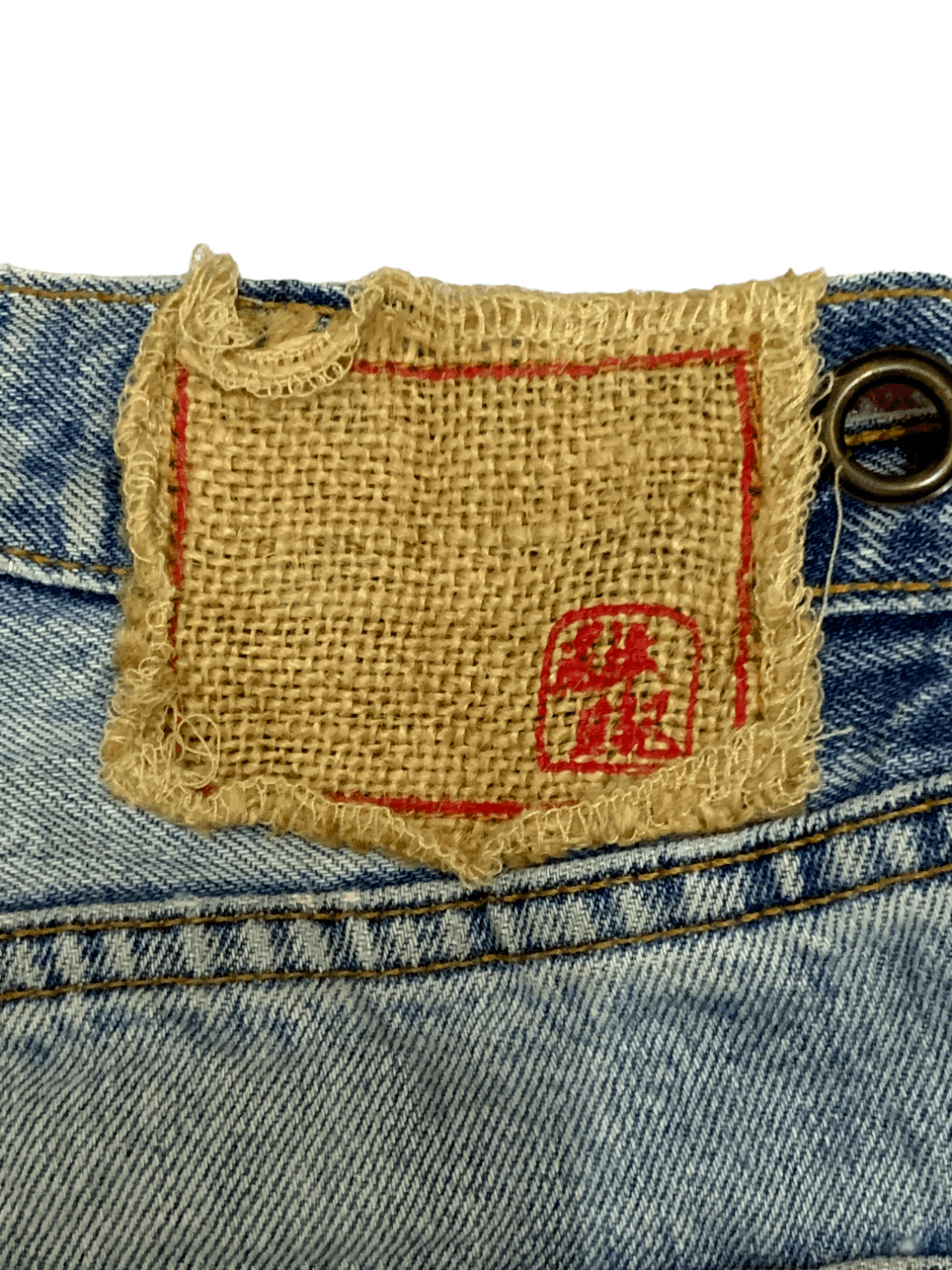 Japanese Brand Vintage Japanese Brand Embellish Distressed Loose Jeans Size US 32 / EU 48 - 8 Thumbnail