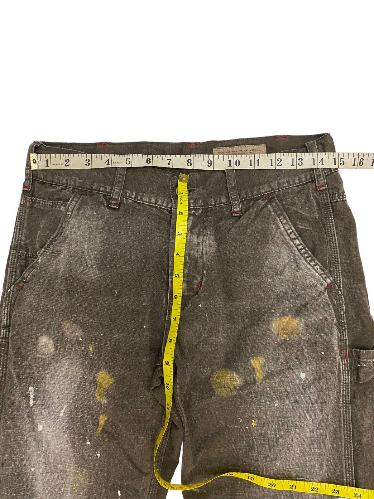 Denim & Co. × Japanese Brand Japanese Denim & Dungaree Distressed Painted Carpenter Pant Size US 30 / EU 46 - 8 Thumbnail