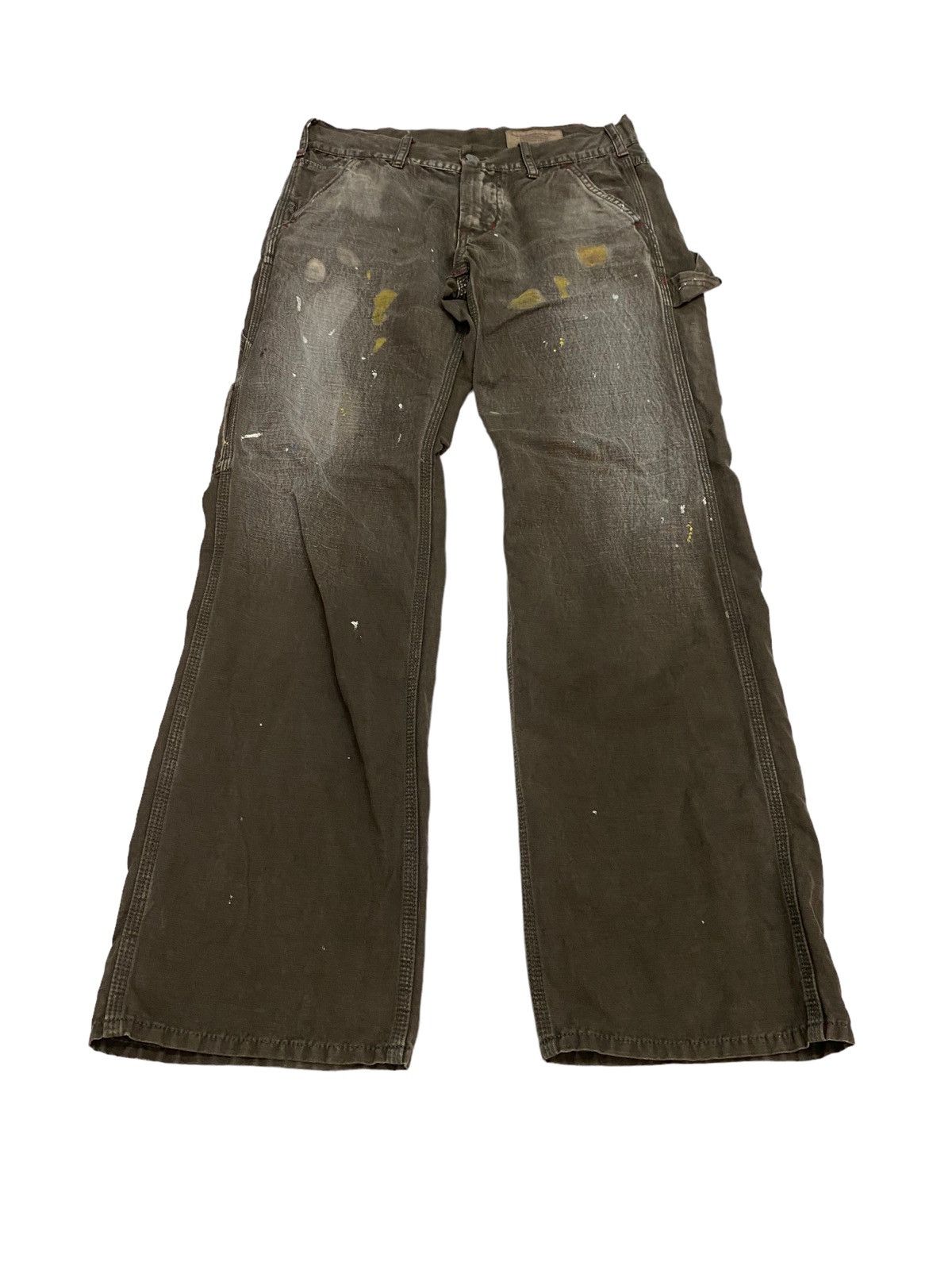 Denim & Co. × Japanese Brand Japanese Denim & Dungaree Distressed Painted Carpenter Pant Size US 30 / EU 46 - 3 Thumbnail