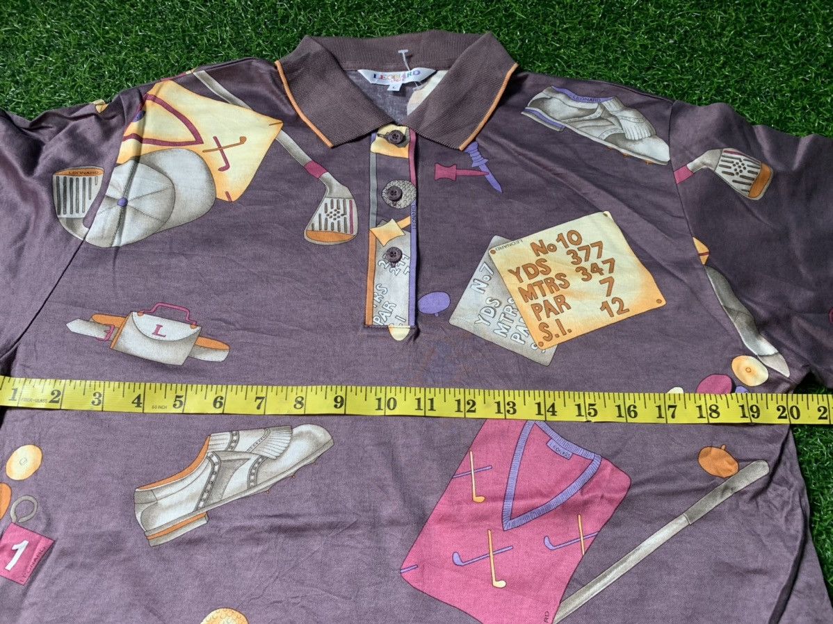 Leonard Paris × Vintage Leonard Sport Golf Classic All Over Printed Polo Tee Size M / US 6-8 / IT 42-44 - 5 Thumbnail