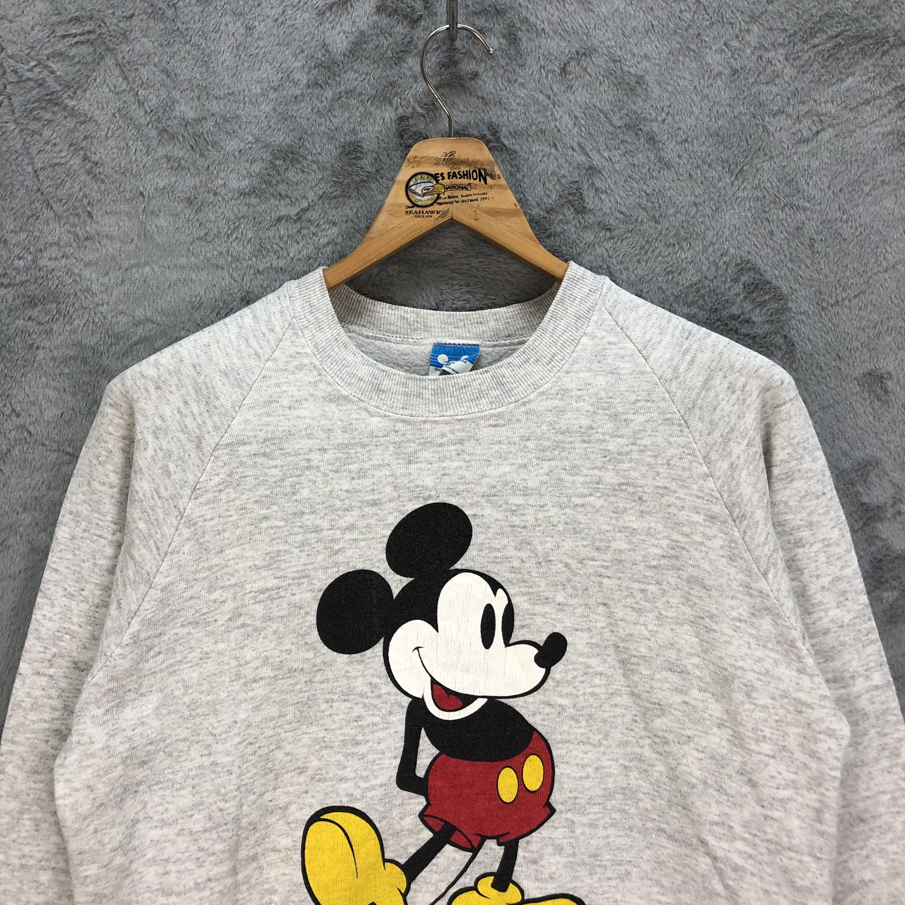 Disney Vintage Disney Mickey Mouse Big Logo Sweatshirt #5439-190 Size US L / EU 52-54 / 3 - 2 Thumbnail