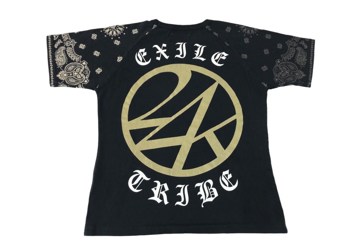 Japanese Brand 24 Karats Digger Exile Tribes Tee Big Logo Paisley Sleeve Size US S / EU 44-46 / 1 - 1 Thumbnail