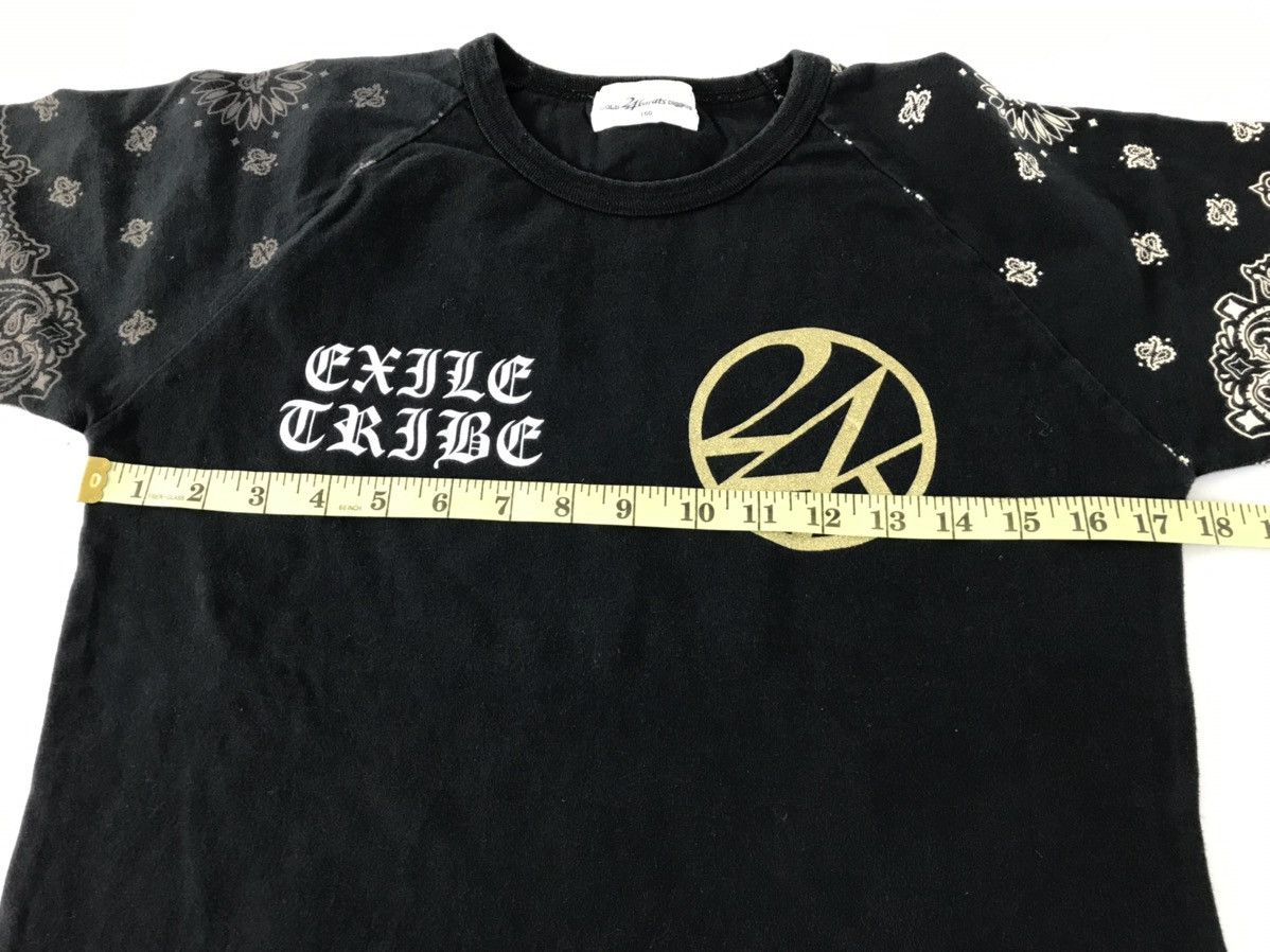 Japanese Brand 24 Karats Digger Exile Tribes Tee Big Logo Paisley Sleeve Size US S / EU 44-46 / 1 - 7 Thumbnail