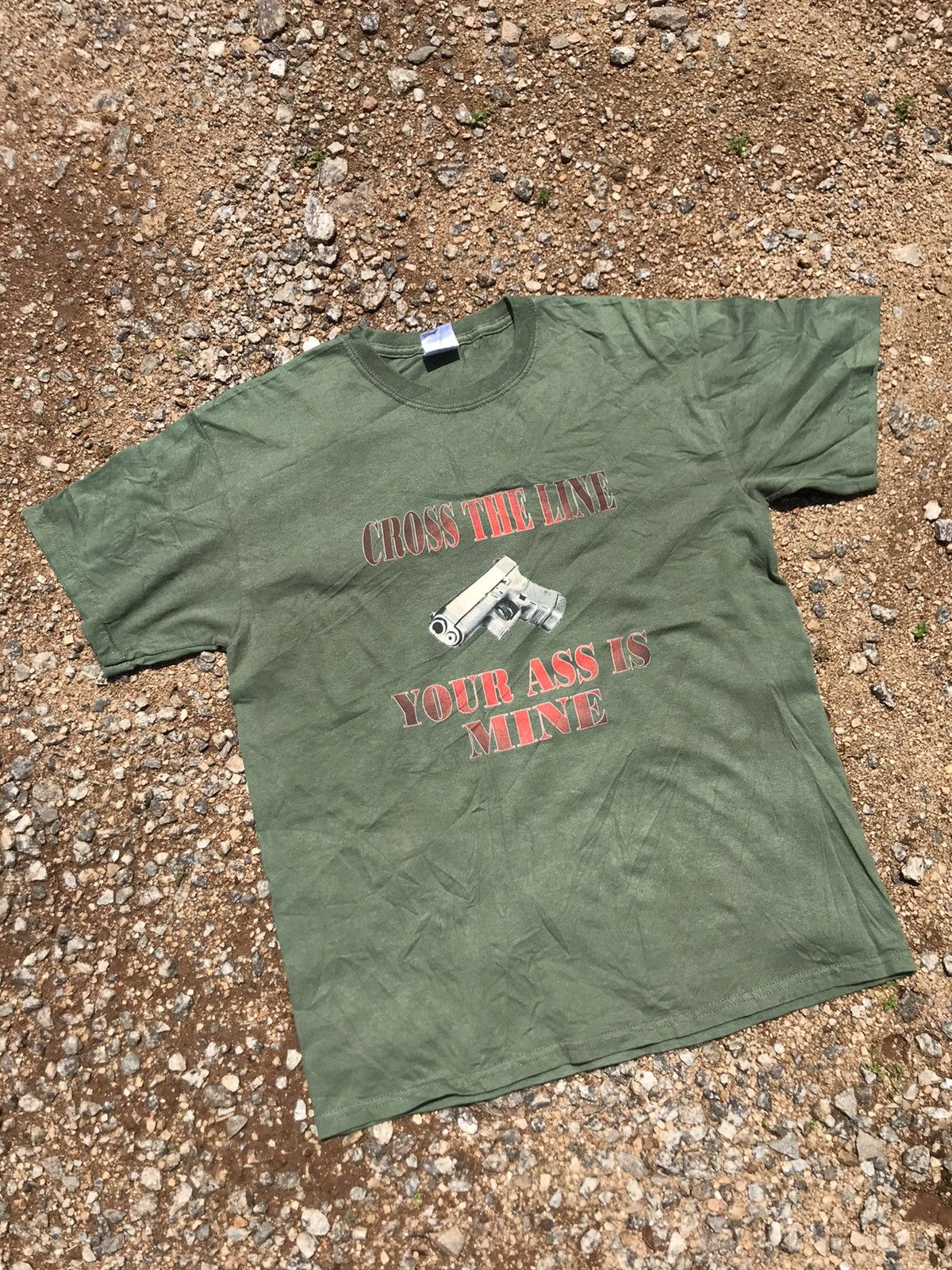 Grailed × Vintage Cross The Line Your Ass is Mine Tee Size US M / EU 48-50 / 2 - 2 Thumbnail