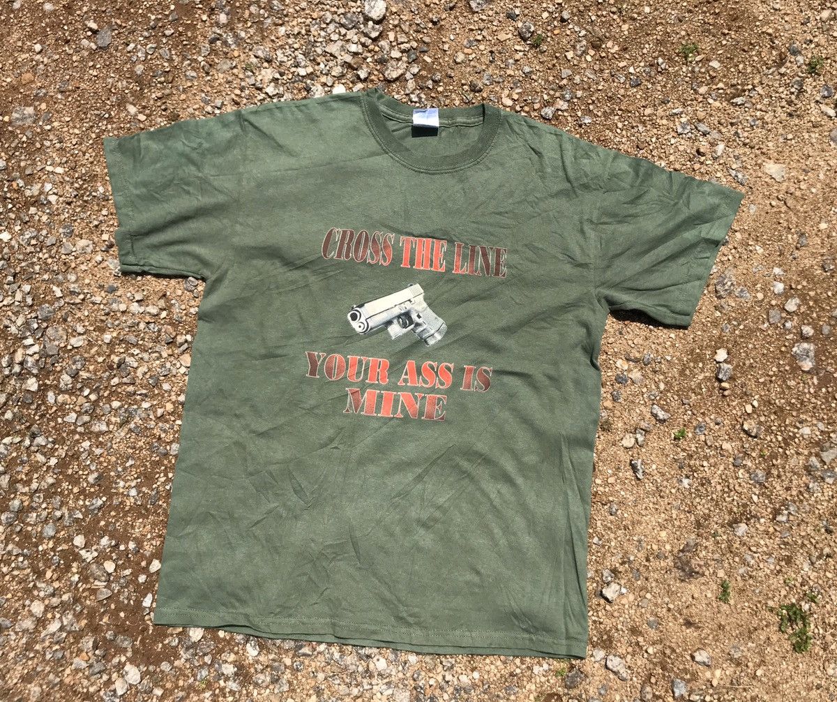 Grailed × Vintage Cross The Line Your Ass is Mine Tee Size US M / EU 48-50 / 2 - 3 Thumbnail