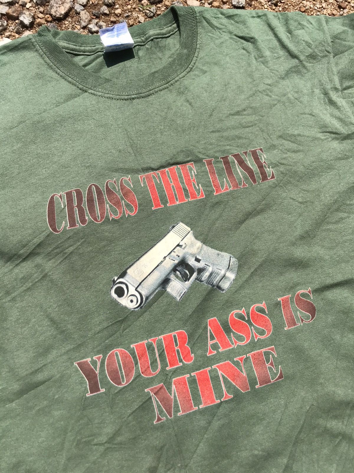 Grailed × Vintage Cross The Line Your Ass is Mine Tee Size US M / EU 48-50 / 2 - 4 Thumbnail