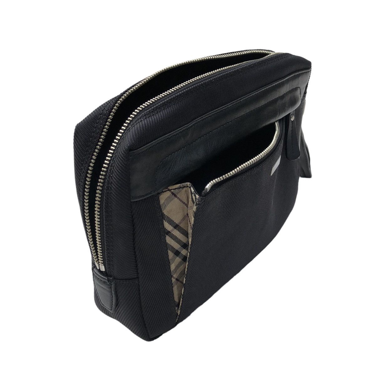Burberry Authentic Burberry Mens Semi Leather Clutch Bag Size ONE SIZE - 10 Thumbnail