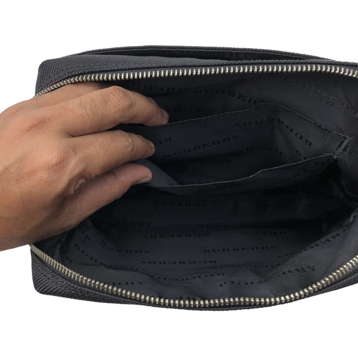 Burberry Authentic Burberry Mens Semi Leather Clutch Bag Size ONE SIZE - 22 Thumbnail