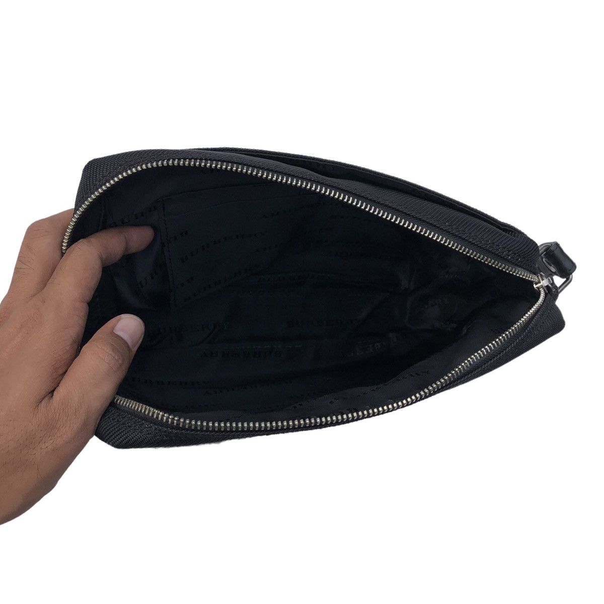 Burberry Authentic Burberry Mens Semi Leather Clutch Bag Size ONE SIZE - 14 Thumbnail