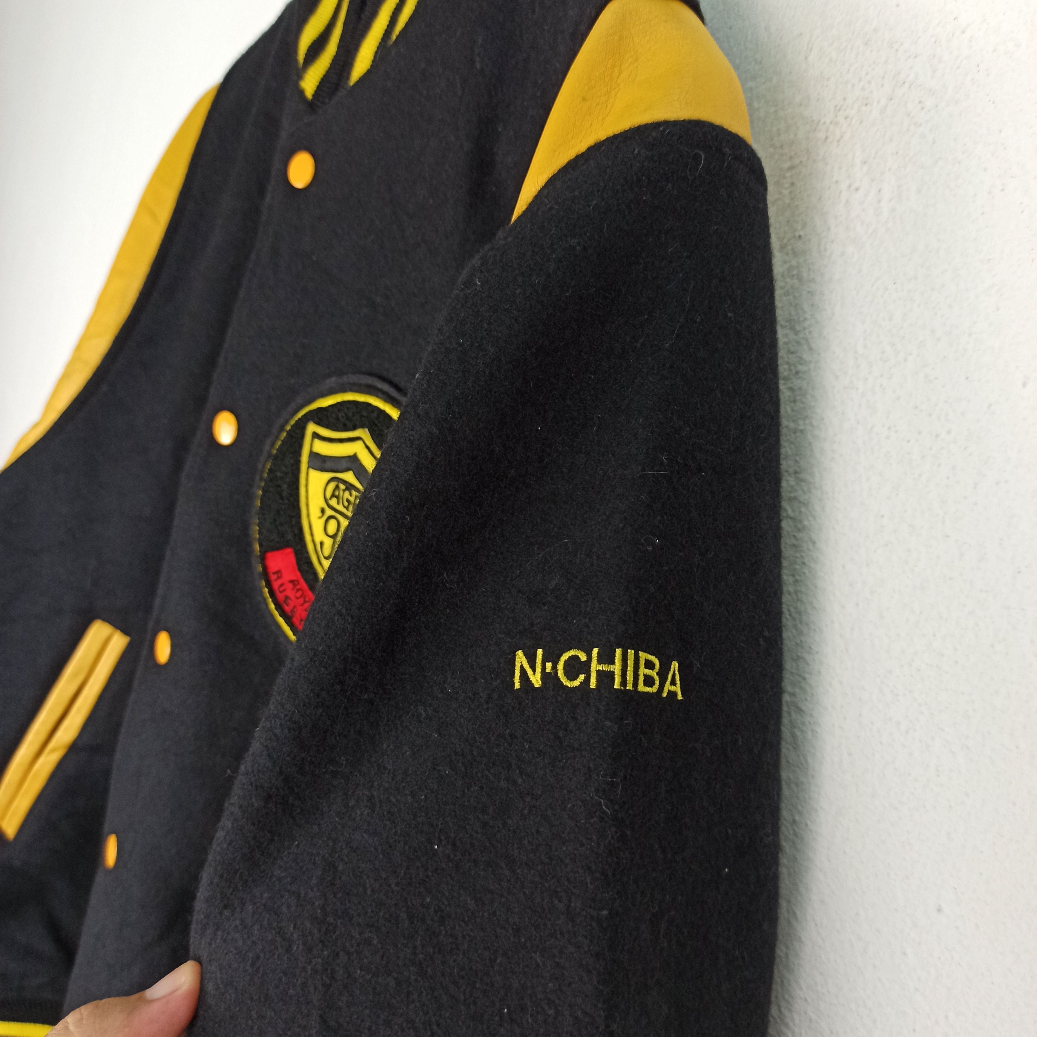 Japanese Brand Vintage Varsity Jacket Leather Rugby club Japanese Brand Size US M / EU 48-50 / 2 - 11 Thumbnail