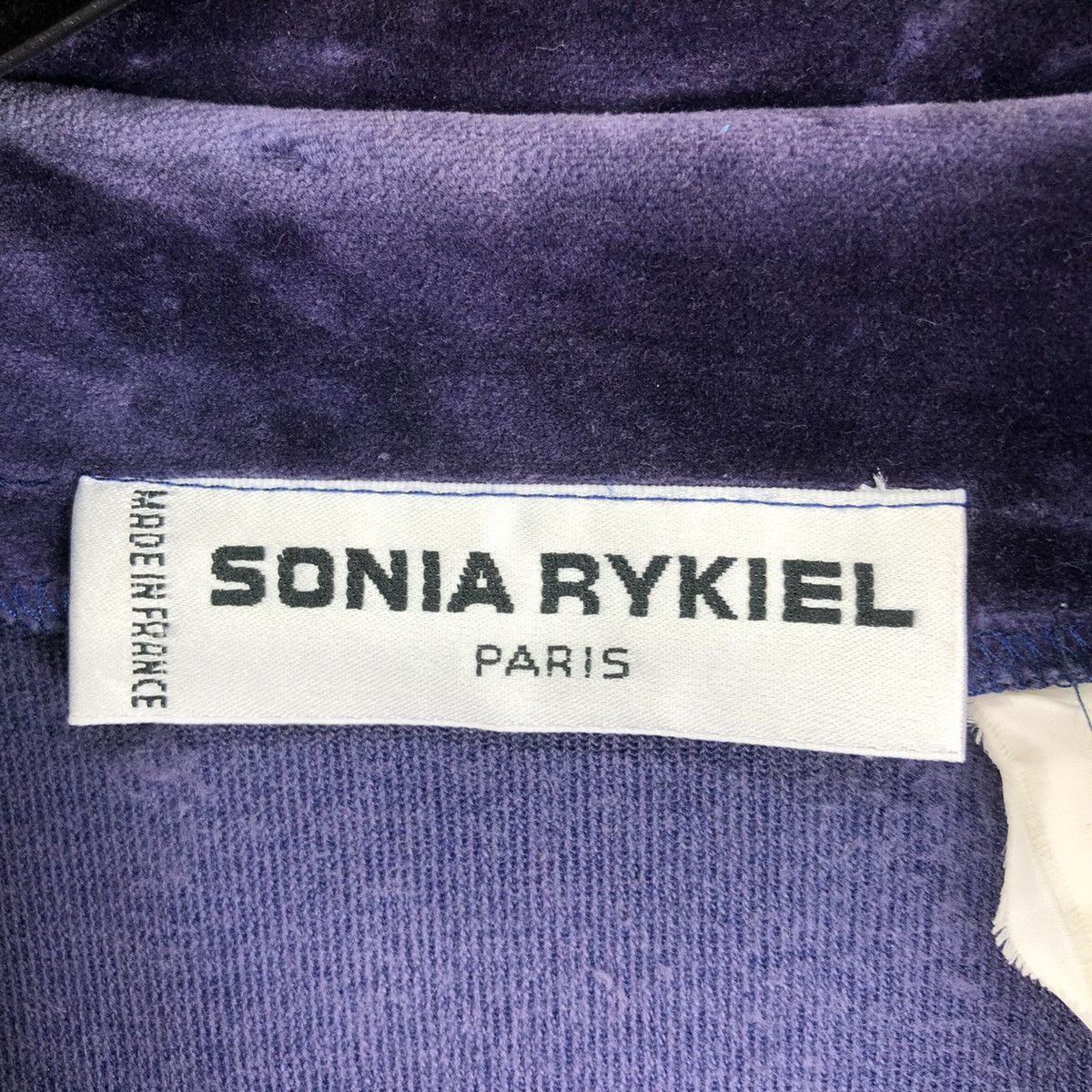 Sonia Rykiel Vintage 90's Sonia Rykiel Paris Velvet Coat Double Breasted Size S / US 4 / IT 40 - 9 Thumbnail