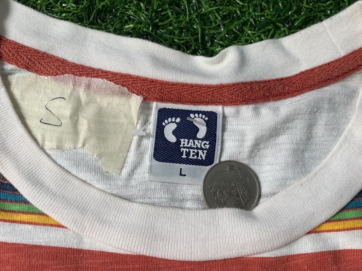 Hang Ten Vintage Hang Ten Classic Striped Tee Surfing Beach Size US L / EU 52-54 / 3 - 3 Thumbnail