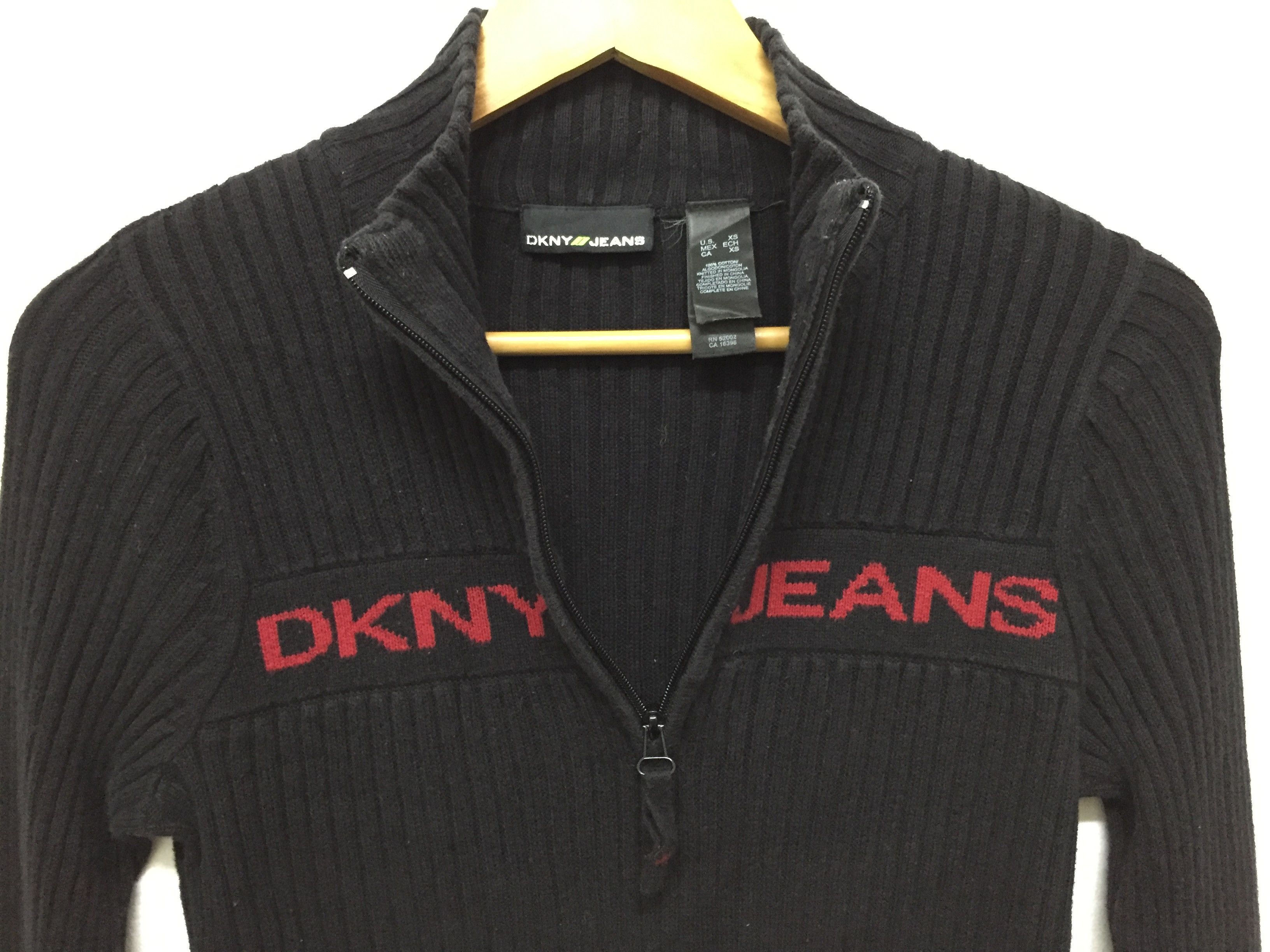 DKNY Vtg DKNY USA railroad knit Size S / US 4 / IT 40 - 3 Thumbnail