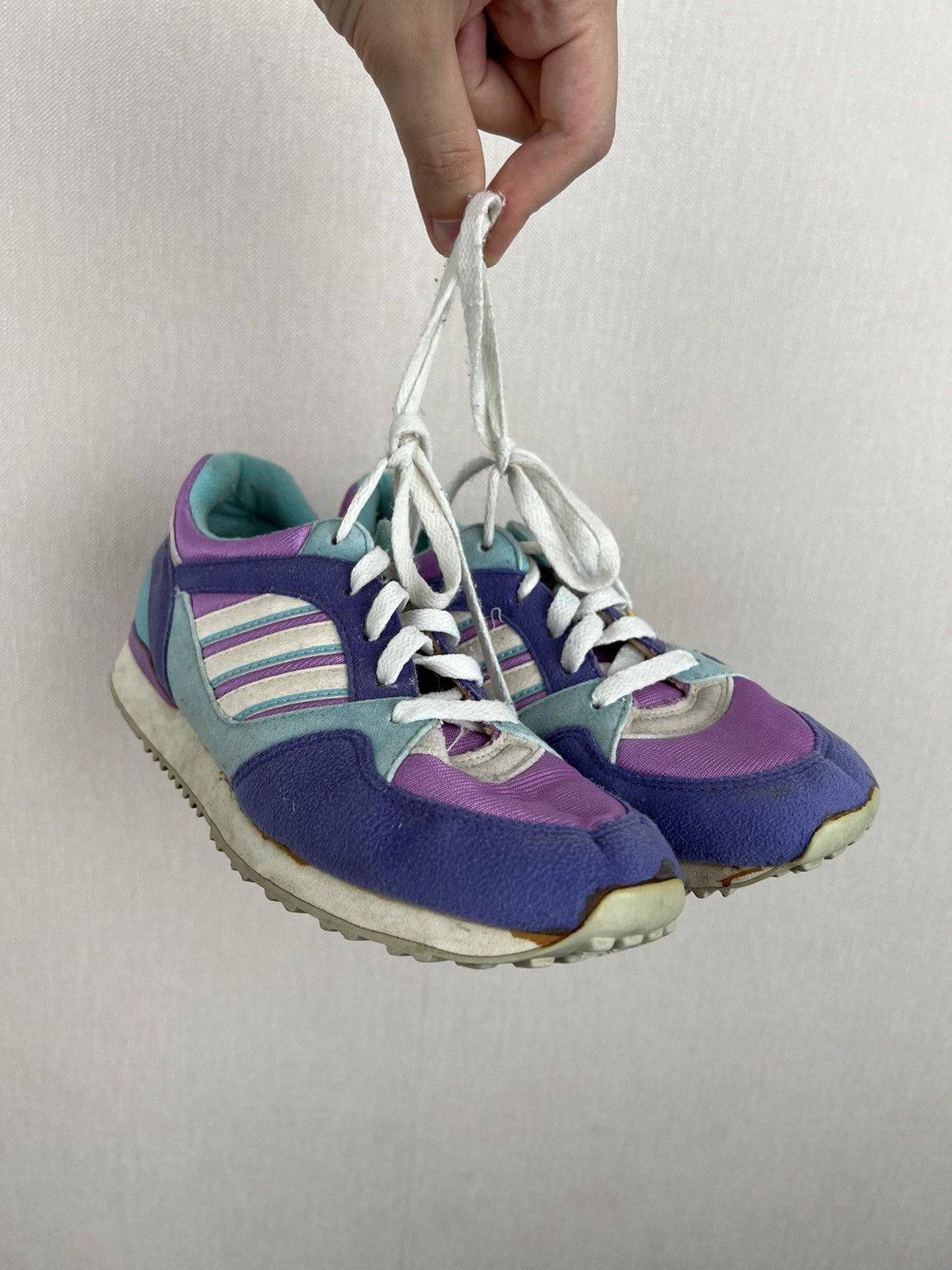 Adidas Vintage Adidas Trainers Sneakers Purple Pink 1992 Size US 6 / EU 39 - 2 Thumbnail
