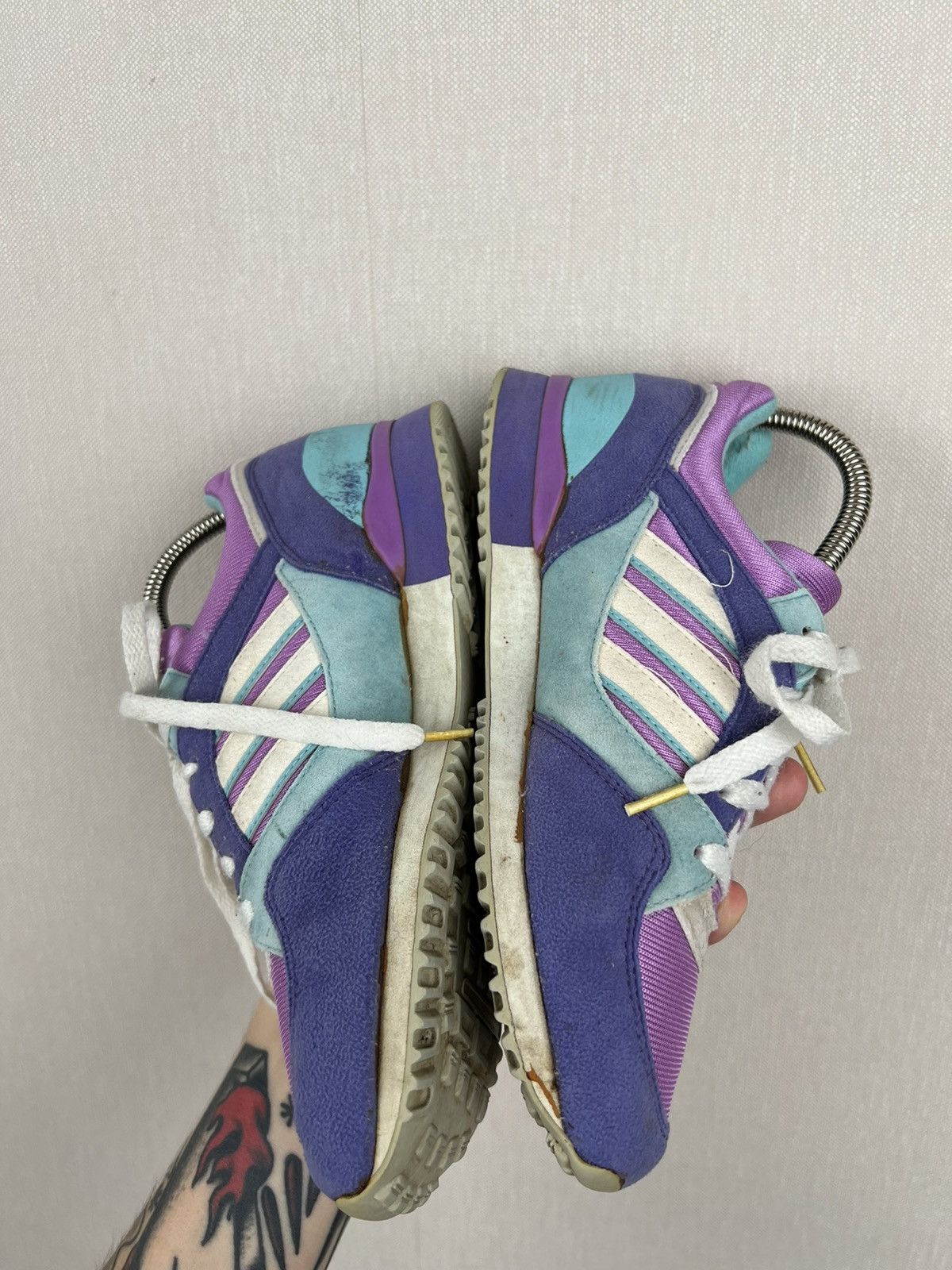 Adidas Vintage Adidas Trainers Sneakers Purple Pink 1992 Size US 6 / EU 39 - 15 Thumbnail