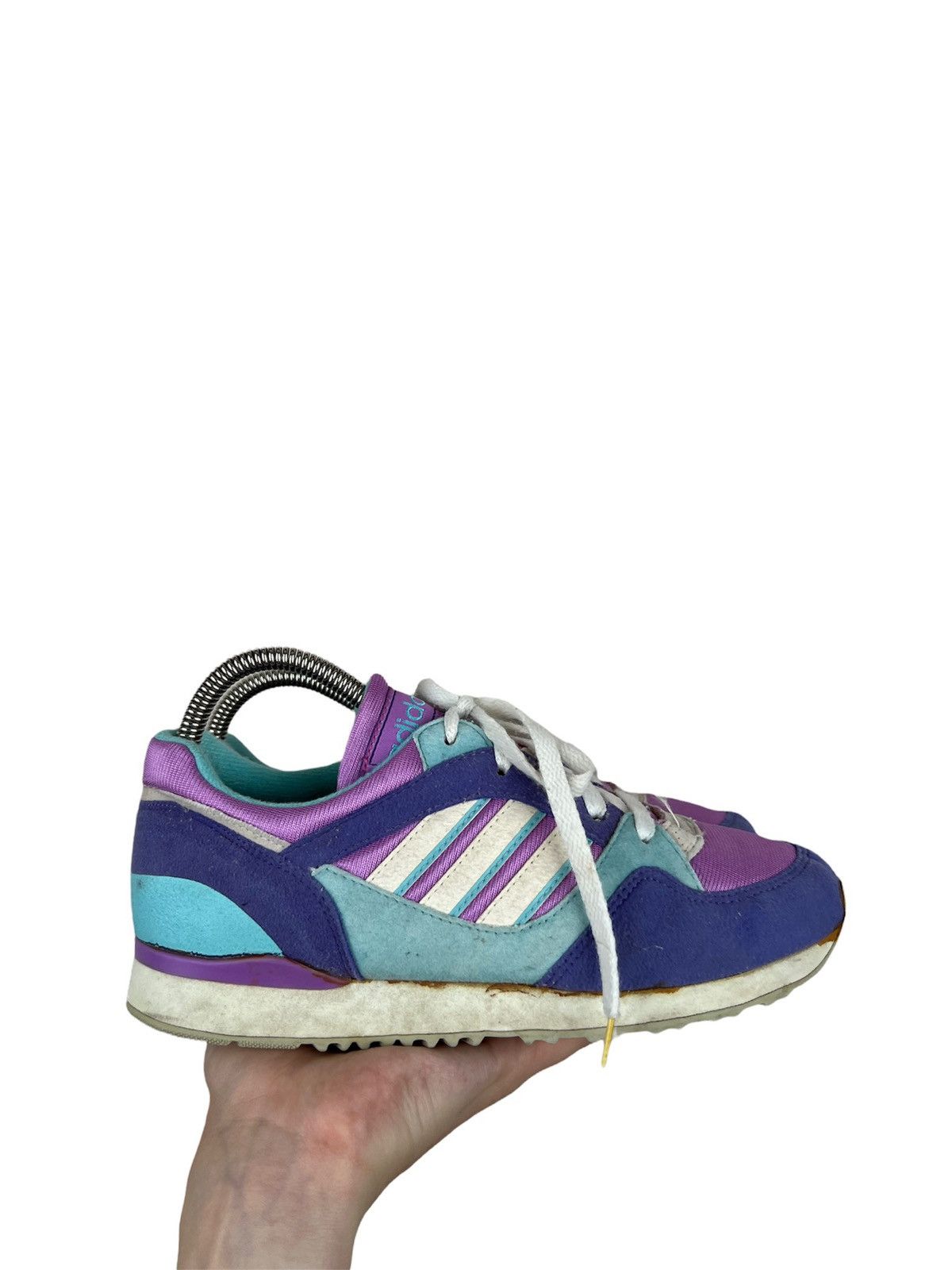 Adidas Vintage Adidas Trainers Sneakers Purple Pink 1992 Size US 6 / EU 39 - 1 Thumbnail