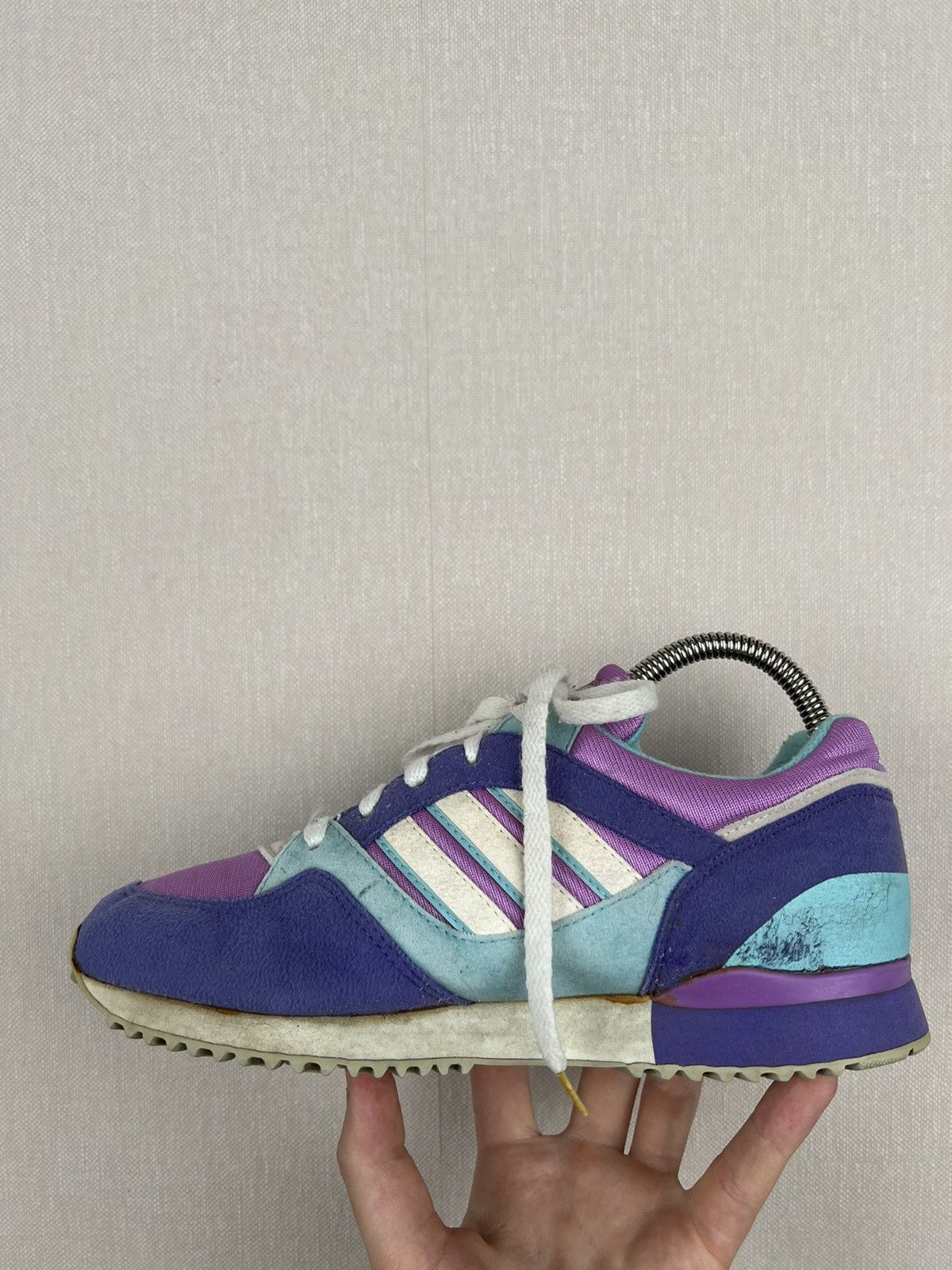 Adidas Vintage Adidas Trainers Sneakers Purple Pink 1992 Size US 6 / EU 39 - 14 Thumbnail