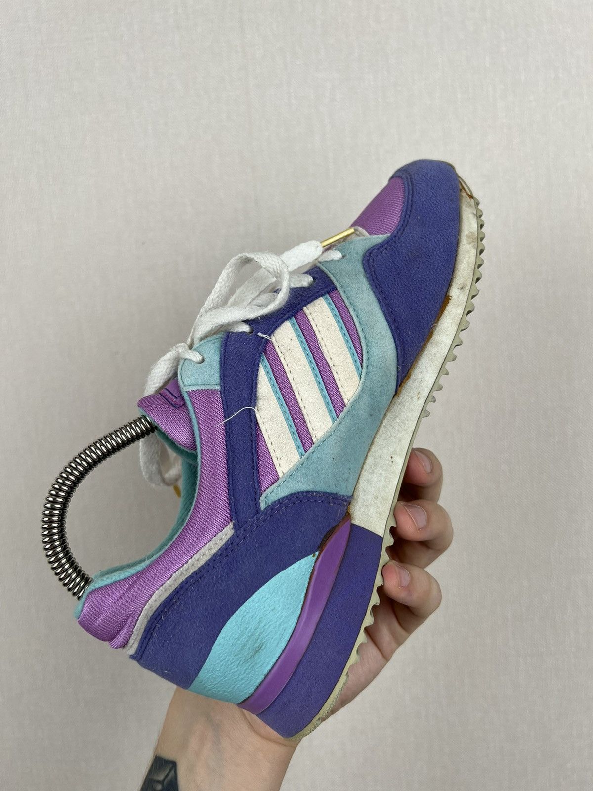Adidas Vintage Adidas Trainers Sneakers Purple Pink 1992 Size US 6 / EU 39 - 8 Thumbnail