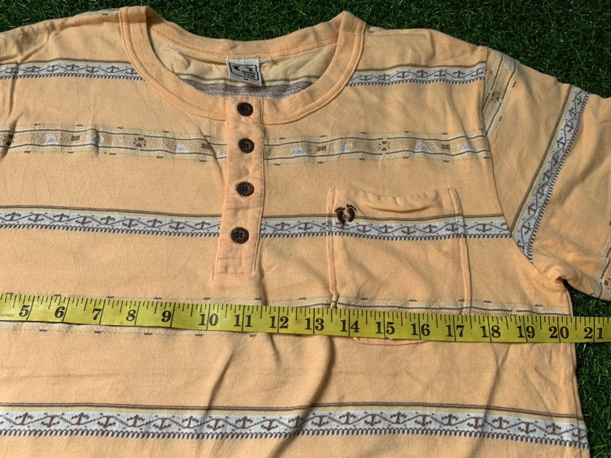 Hang Ten Hang Ten Surf Wear Striped Tee Half Button Size US M / EU 48-50 / 2 - 5 Thumbnail