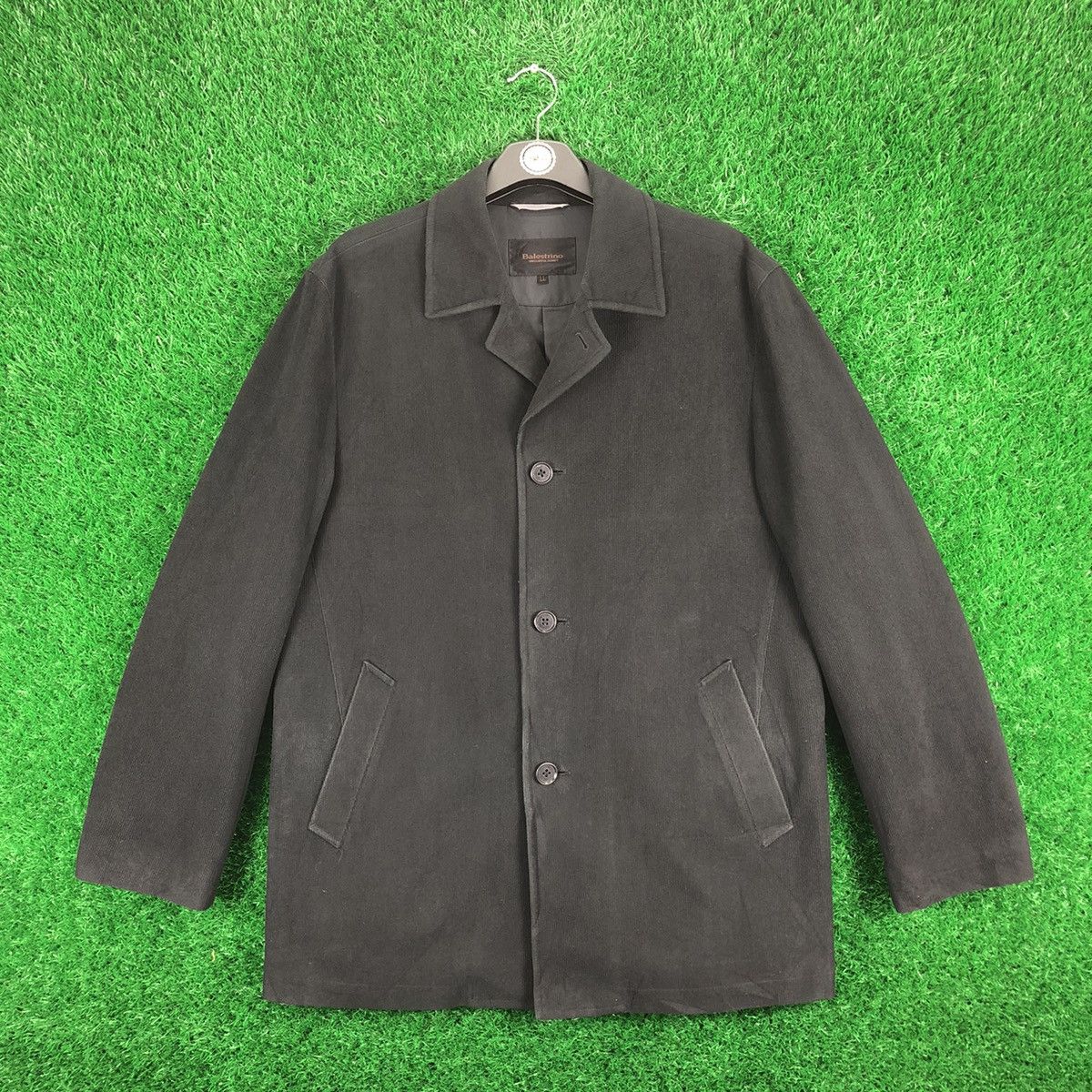 image of Vintage 90's Balestrino Coat Jacket in Black, Men's (Size Large)