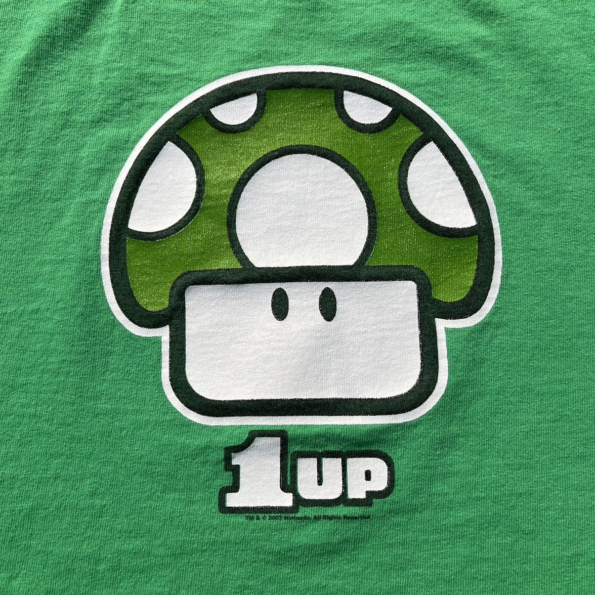 Nintendo × Vintage © 2003 NINTENDO SUPER MARIO “1-UP MUSHROOMS” T-SHIRT Size US XL / EU 56 / 4 - 7 Thumbnail