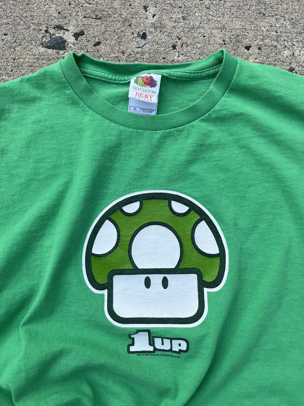 Nintendo × Vintage © 2003 NINTENDO SUPER MARIO “1-UP MUSHROOMS” T-SHIRT Size US XL / EU 56 / 4 - 5 Thumbnail