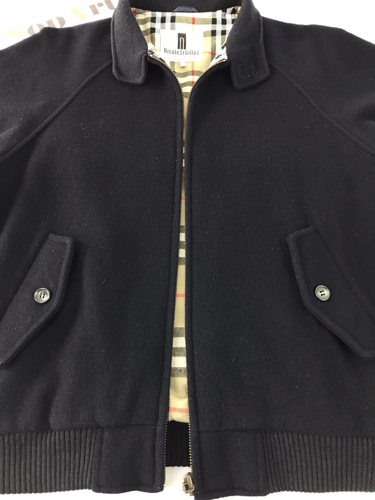 Japanese Brand Vtg Nicole St Gilles Varsity Jacket Wool Zipper Style Size US L / EU 52-54 / 3 - 6 Thumbnail