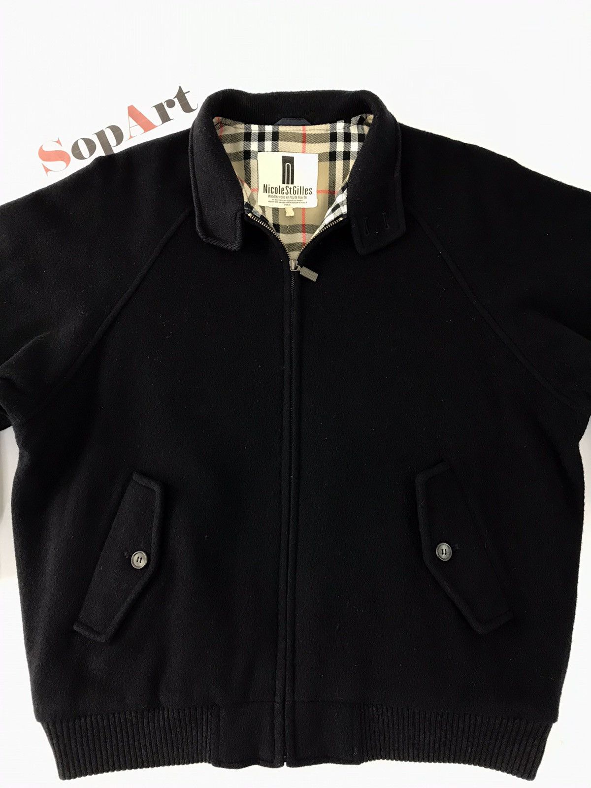 Japanese Brand Vtg Nicole St Gilles Varsity Jacket Wool Zipper Style Size US L / EU 52-54 / 3 - 3 Thumbnail