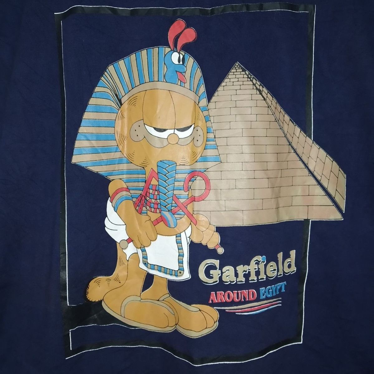 Cartoon Network Vintage Garfield Around Egypt Comics Cartoon Promo Shirt Size US L / EU 52-54 / 3 - 3 Thumbnail