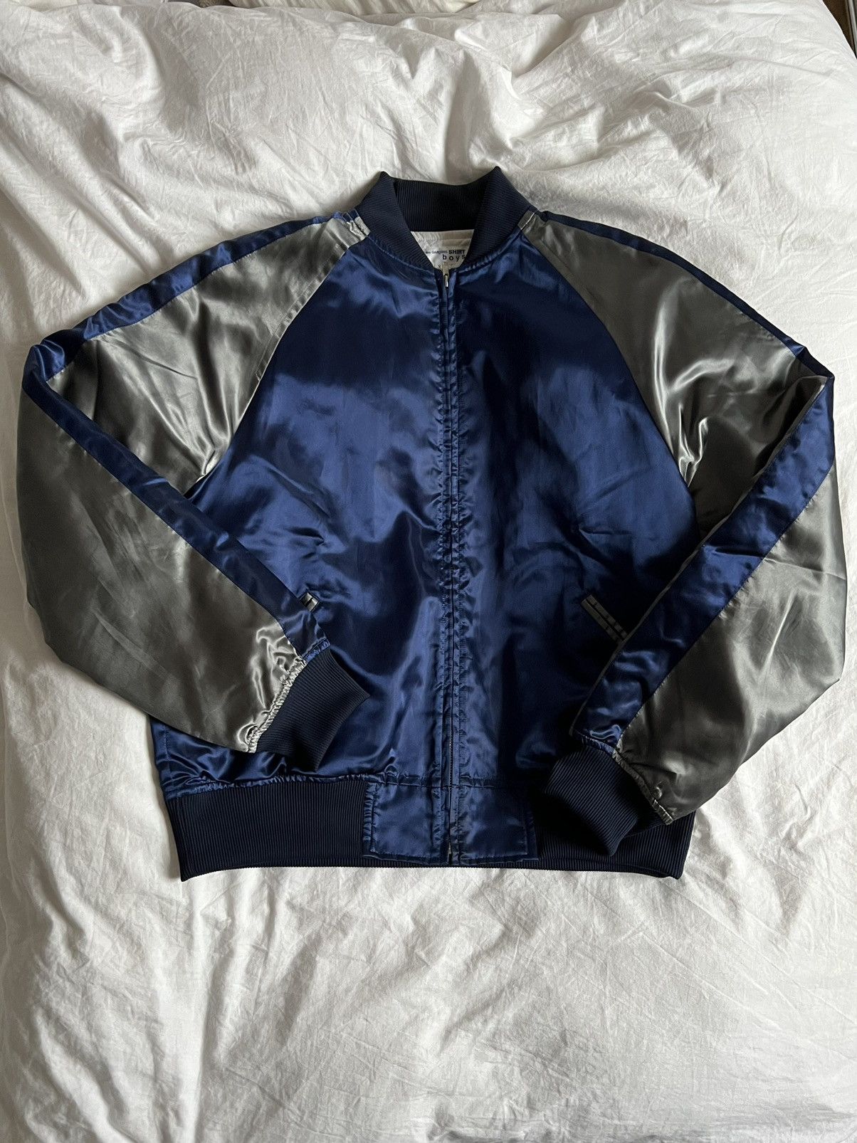 Comme des Garcons CDG Shirt Boys Bomber Satin Size US XL / EU 56 / 4 - 2 Thumbnail