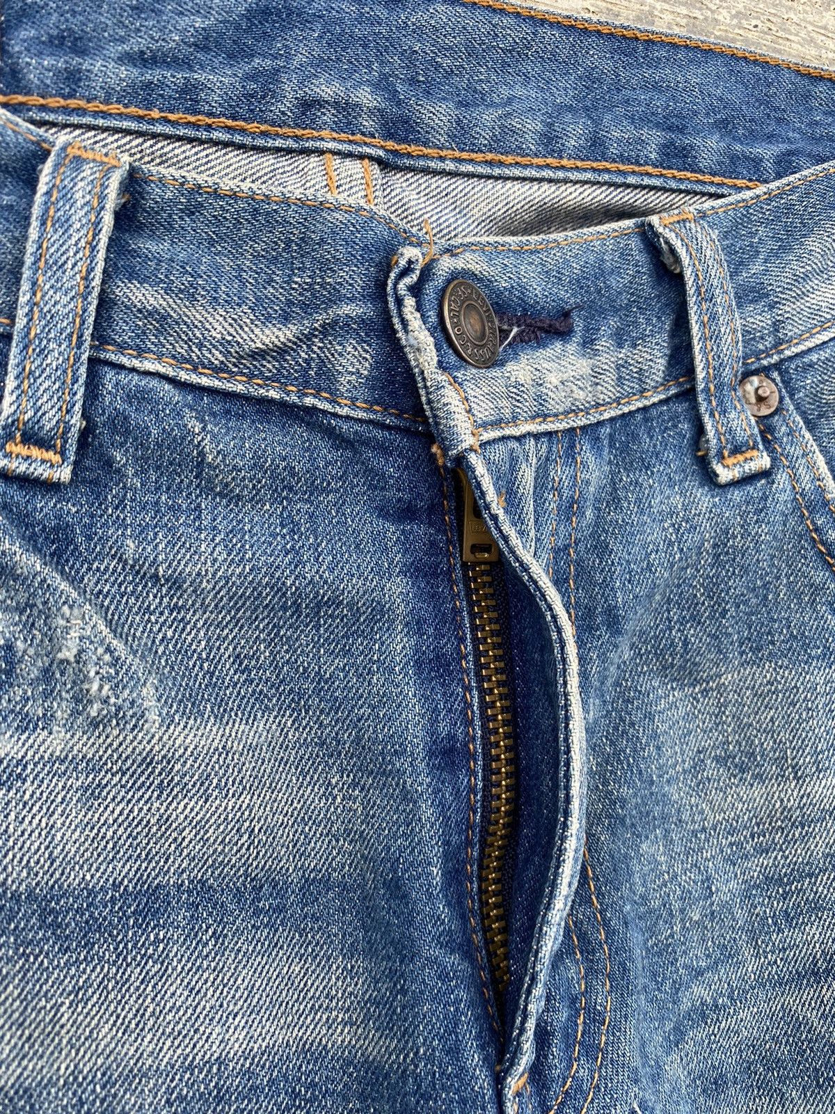 Levi's VINTAGE LEVIS 517 FLARE DISTRESSED RAVE COWBOY GORPCORE PUNK Size US 29 - 5 Thumbnail