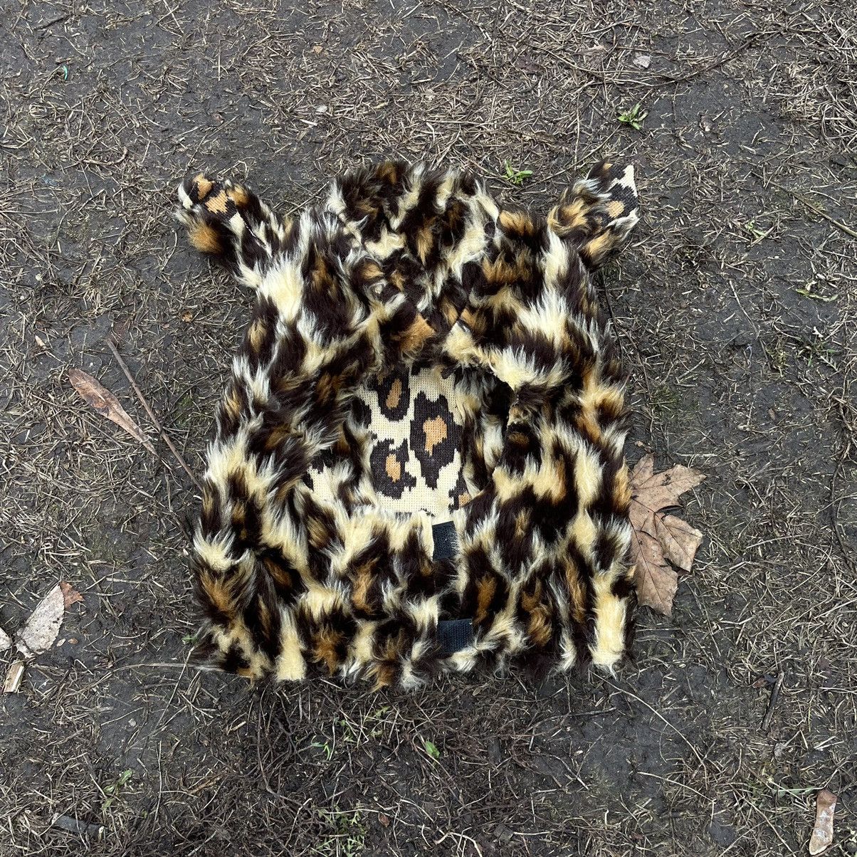 Vintage Vintage 90s Fuzzy Leopard Print Beanie Grunge Alt Slim OS Size ONE SIZE - 1 Thumbnail