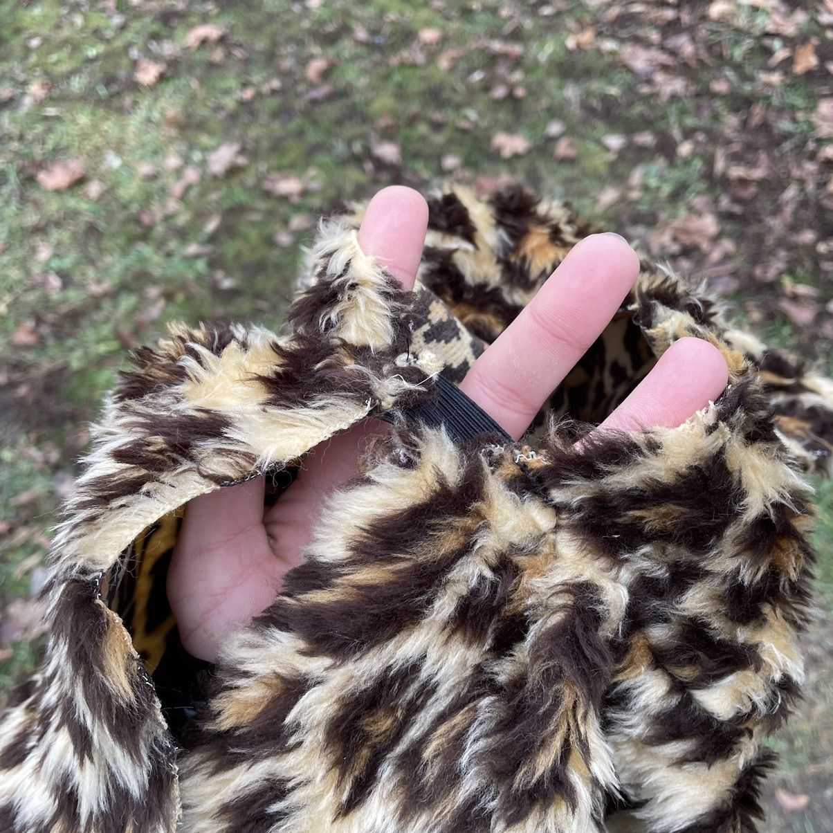 Vintage Vintage 90s Fuzzy Leopard Print Beanie Grunge Alt Slim OS Size ONE SIZE - 6 Thumbnail