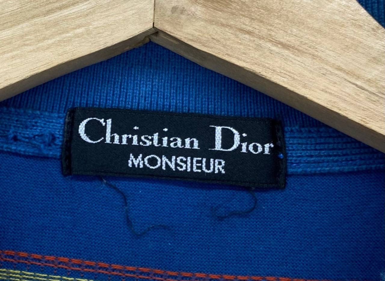 Christian Dior Monsieur Vintage Christian Dior Multicolour Stripes Polos T Shirts Size L / US 10 / IT 46 - 7 Thumbnail